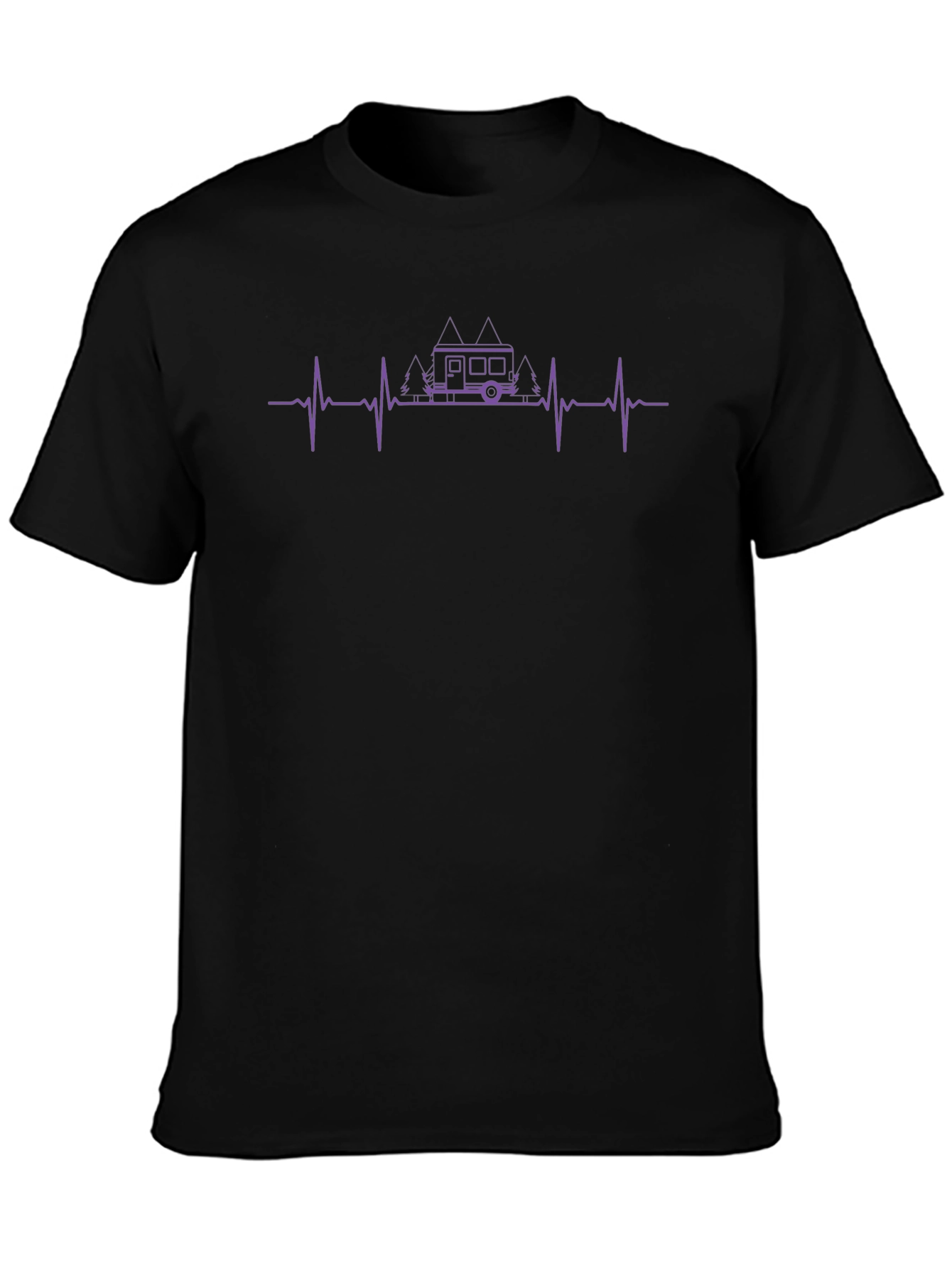 Camper Heartbeat T-Shirt - Outdoor Adventure Tee