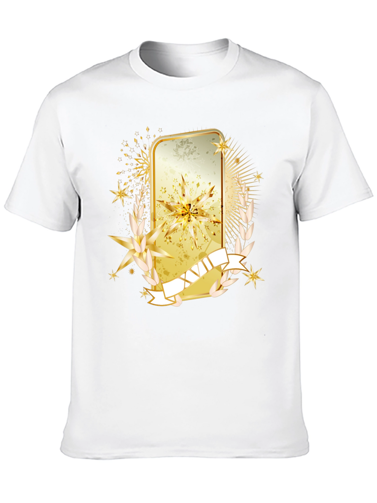 Golden Emblem Graphic Tee - Stylish Casual Wear