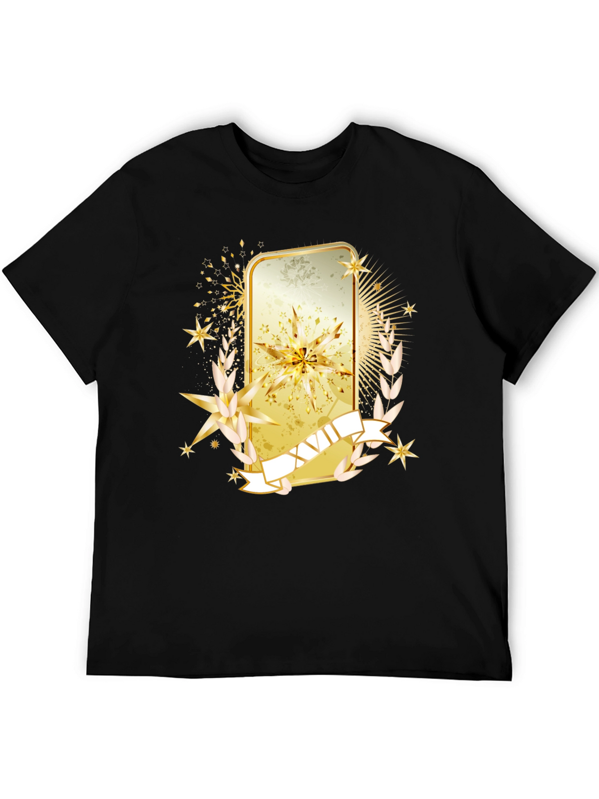 Golden Emblem Graphic Tee - Stylish Casual Wear