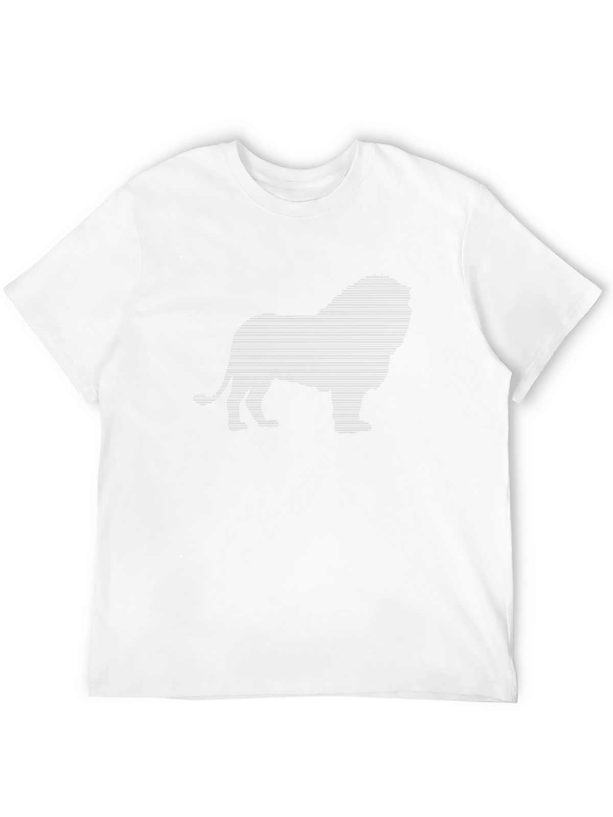 Stripped Lion Graphic Tee - Black
