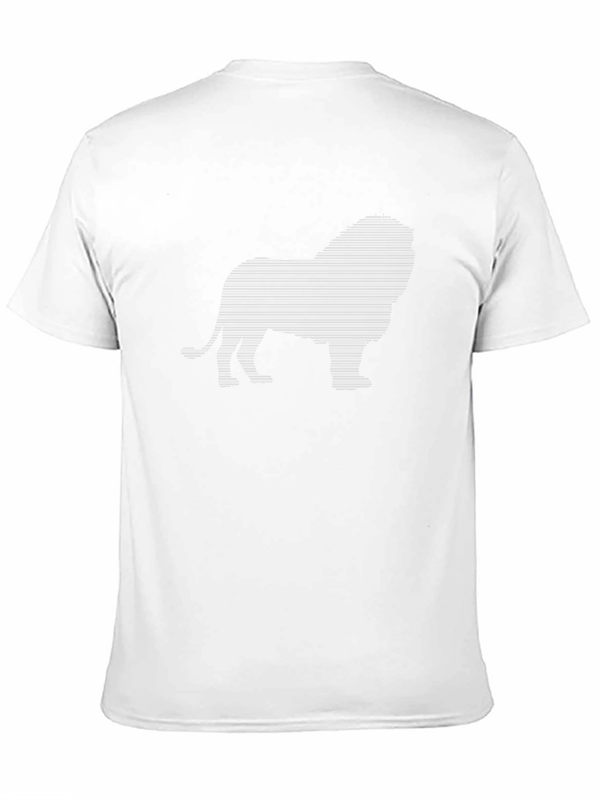 Stripped Lion Graphic Tee - Black