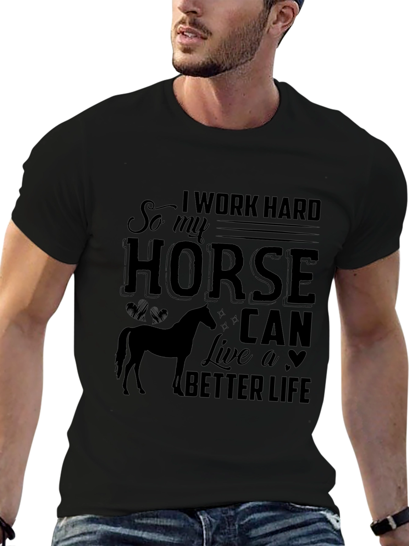 Work Hard for My Horse Tee