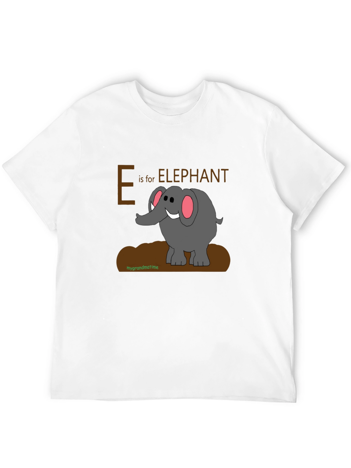 E is for Elephant Graphic T-Shirt
