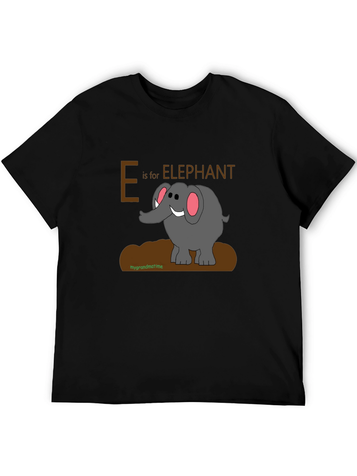 E is for Elephant Graphic T-Shirt