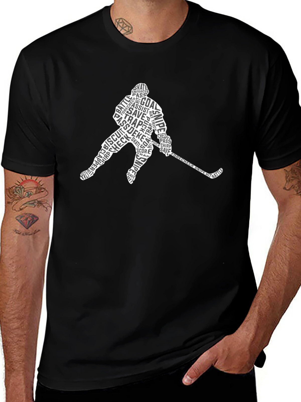 Hockey Word Art T-Shirt