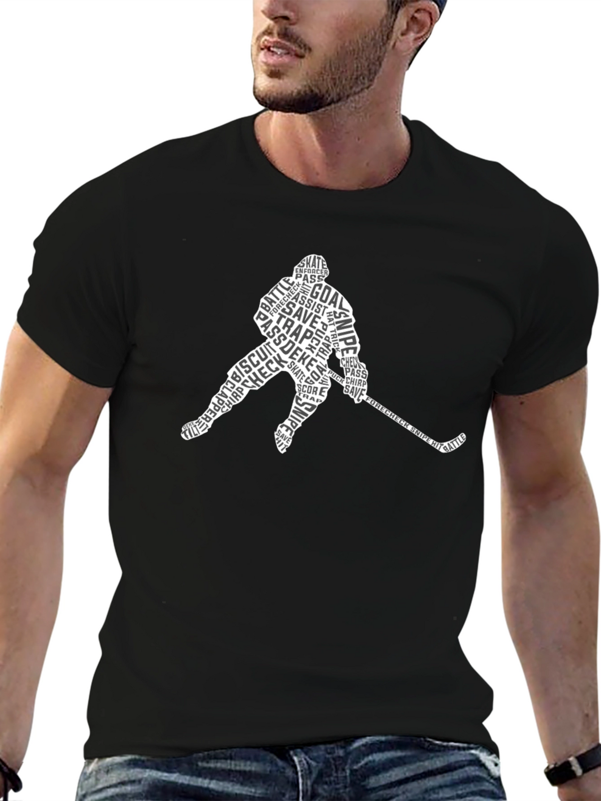Hockey Word Art T-Shirt