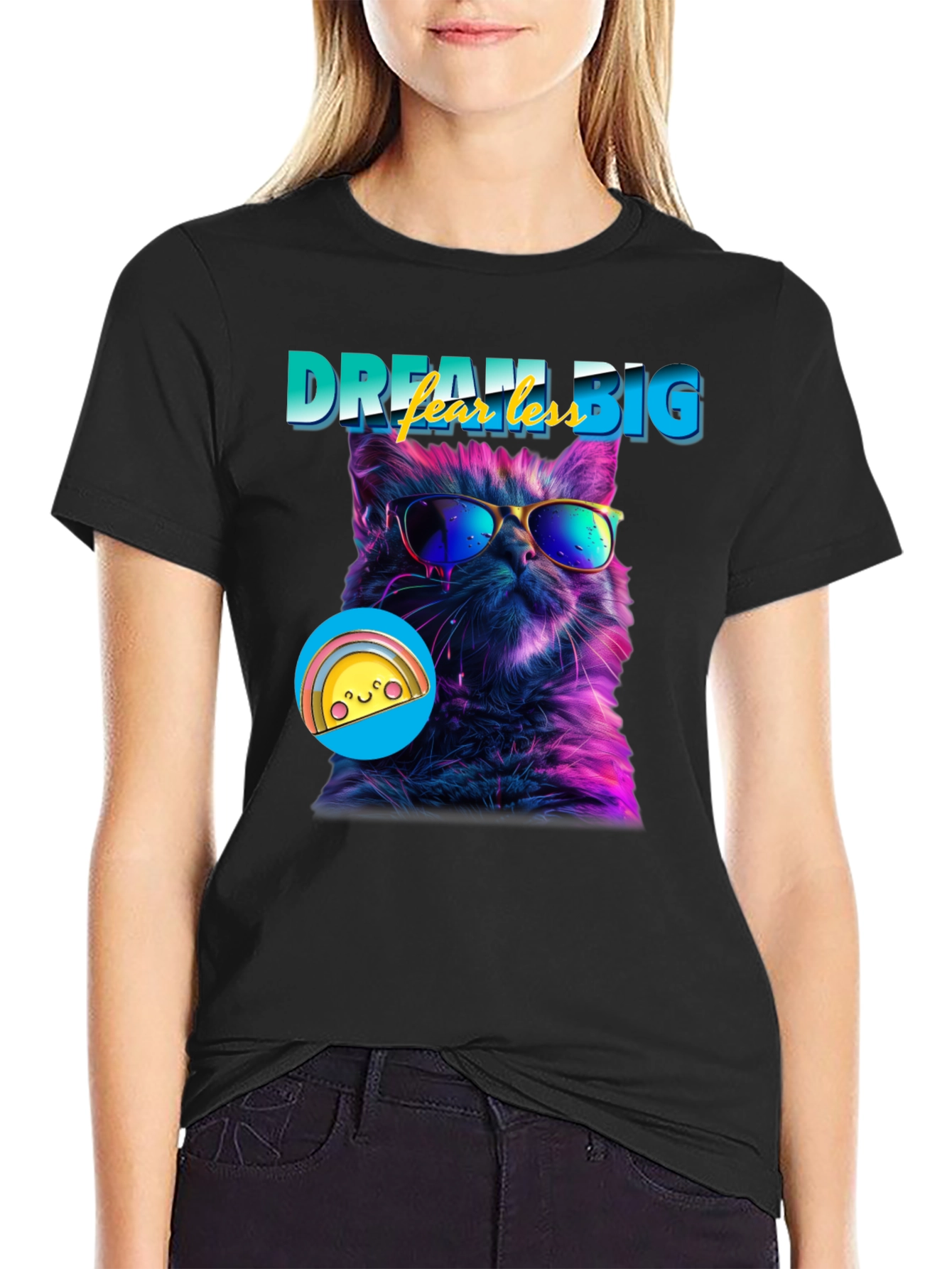 Dream Big Cat T-Shirt - Cool Cat Tee