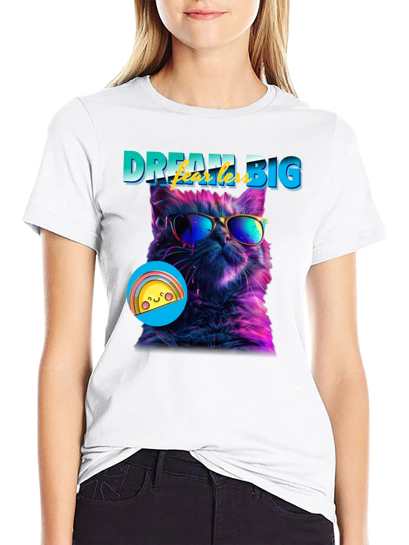 Dream Big Cat T-Shirt - Cool Cat Tee