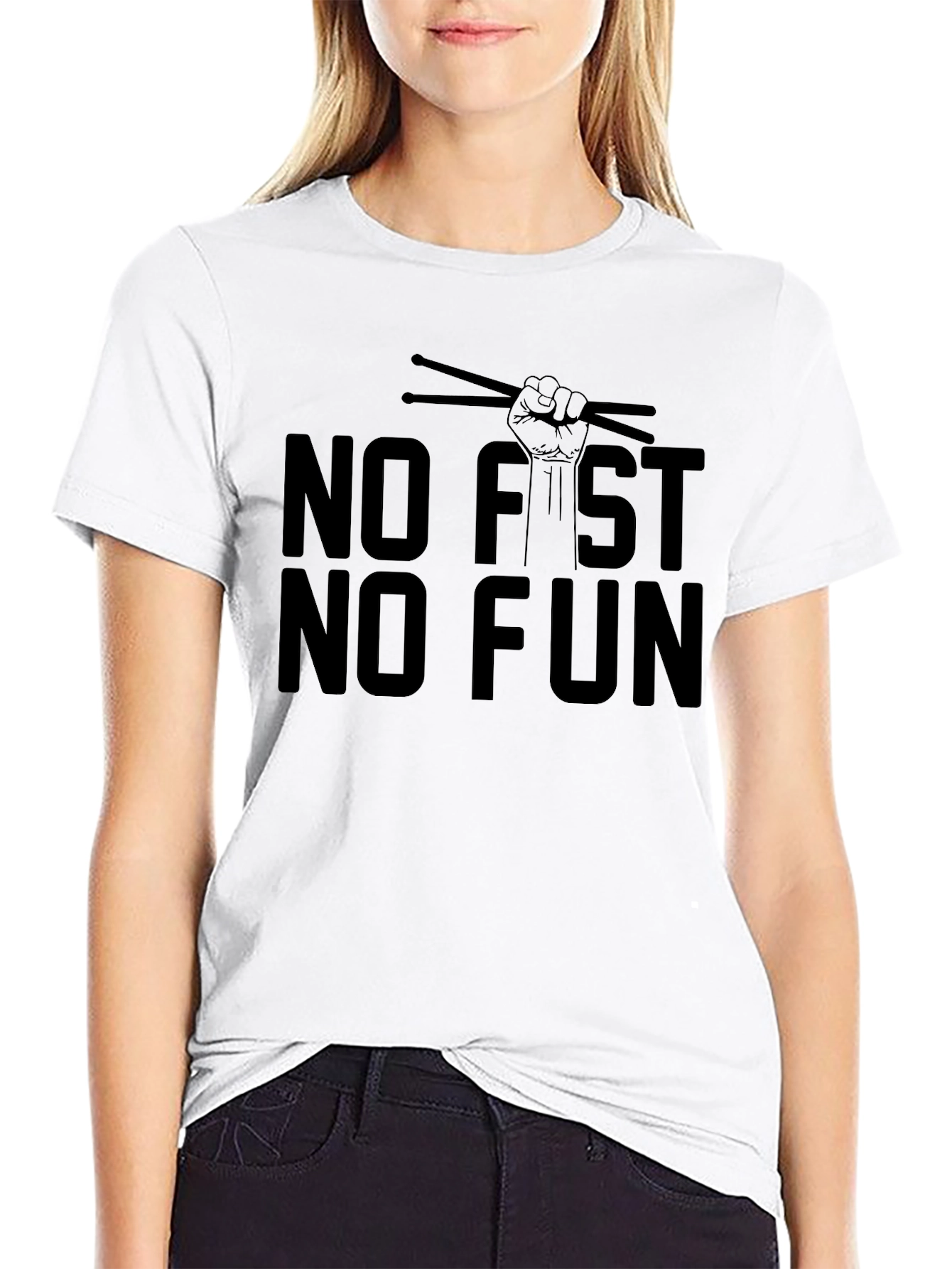 No Fist No Fun Drummer T-Shirt