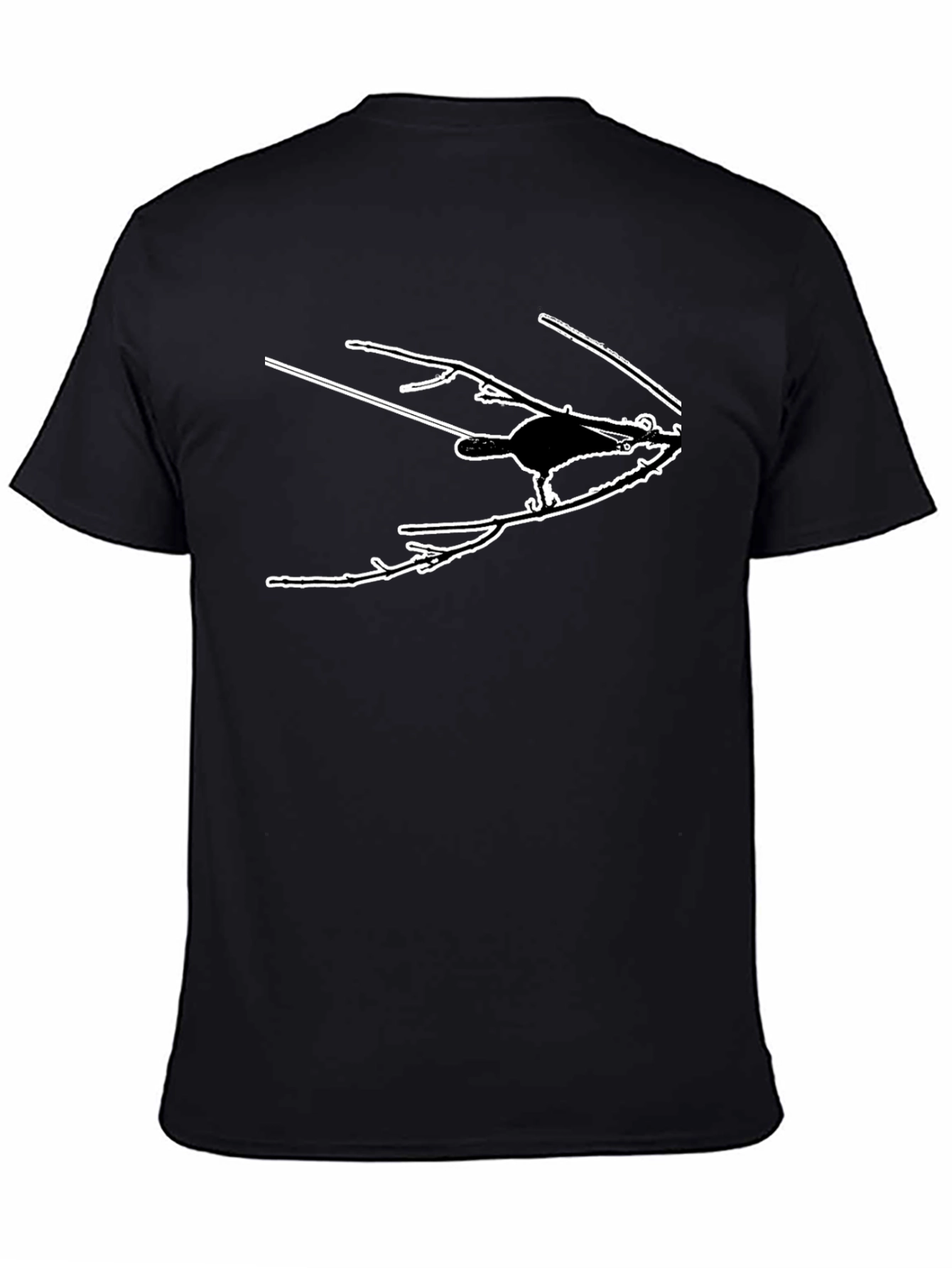 Modern Crow Silhouette T-Shirt