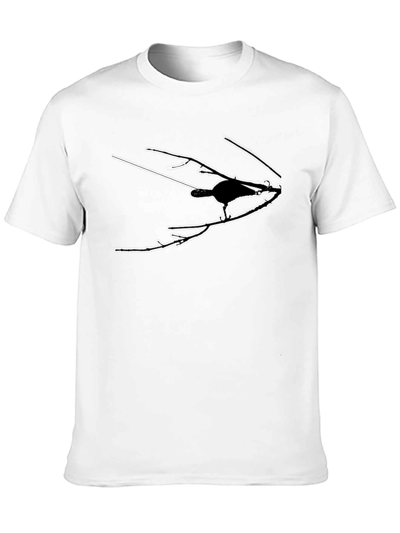 Modern Crow Silhouette T-Shirt