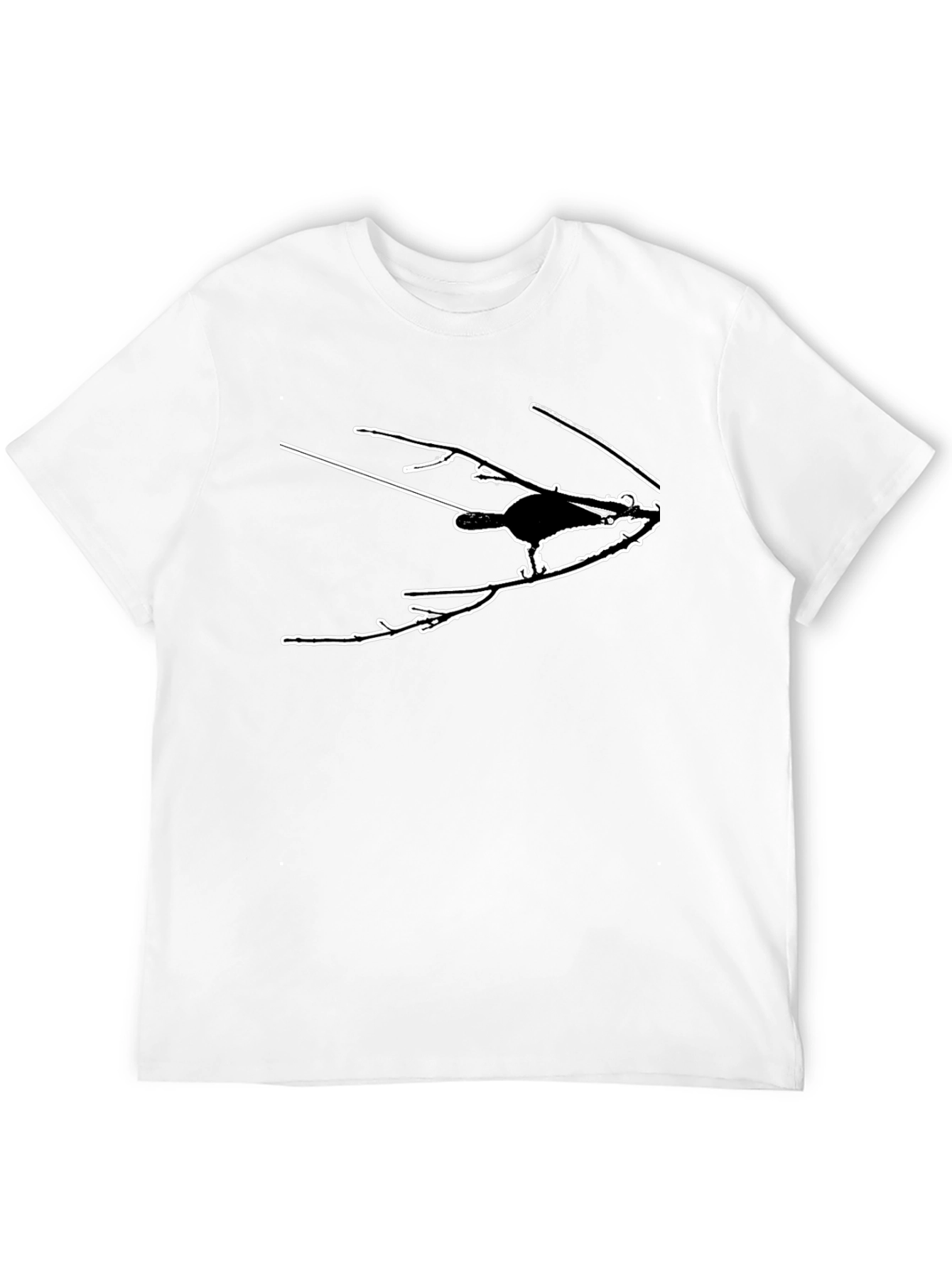 Modern Crow Silhouette T-Shirt