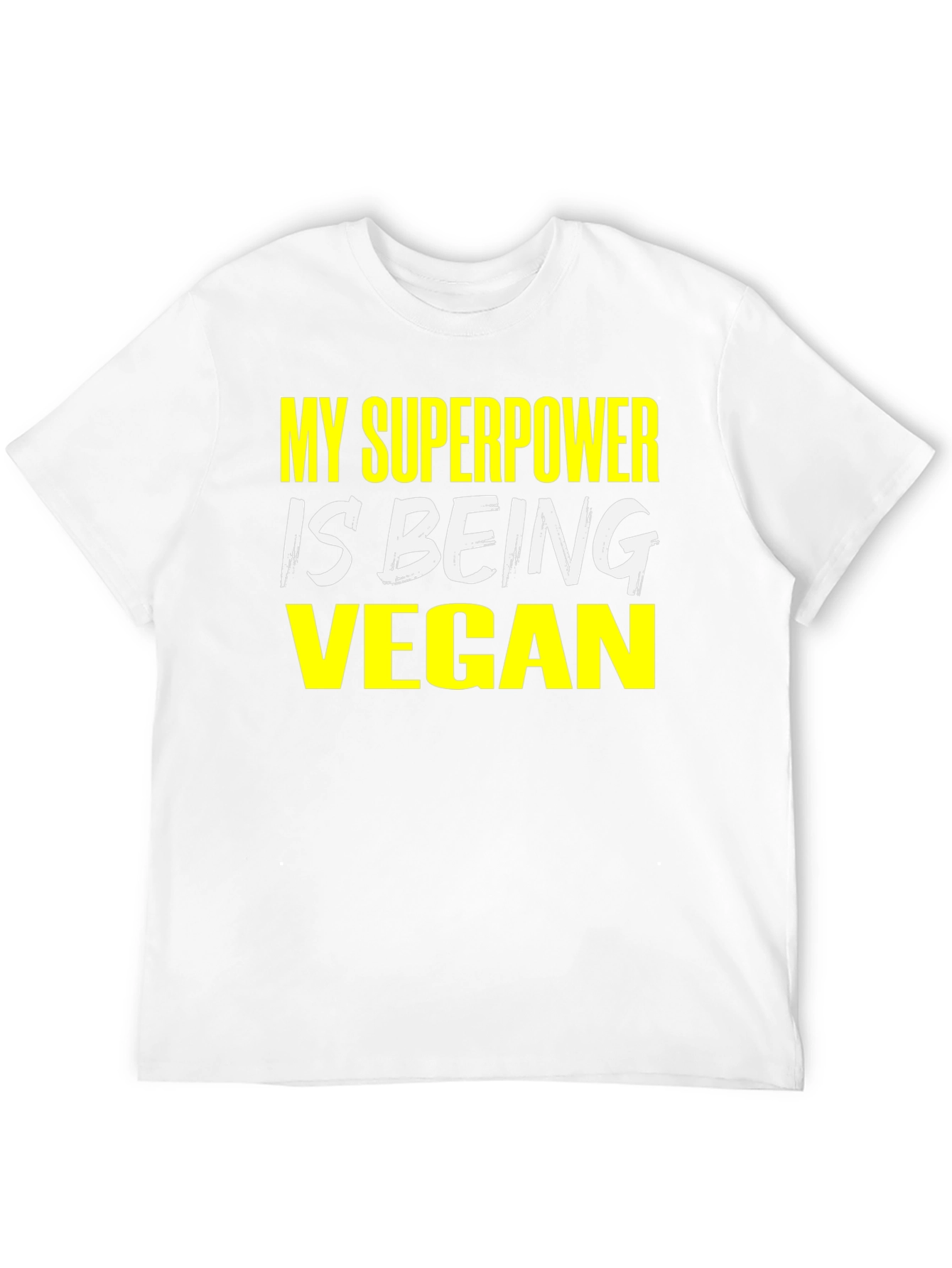 Vegan Superpower T-Shirt - Black Graphic Tee