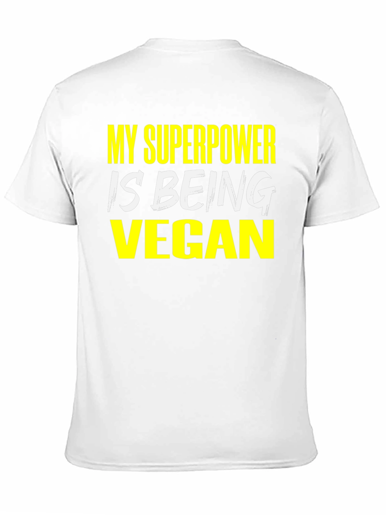 Vegan Superpower T-Shirt - Black Graphic Tee