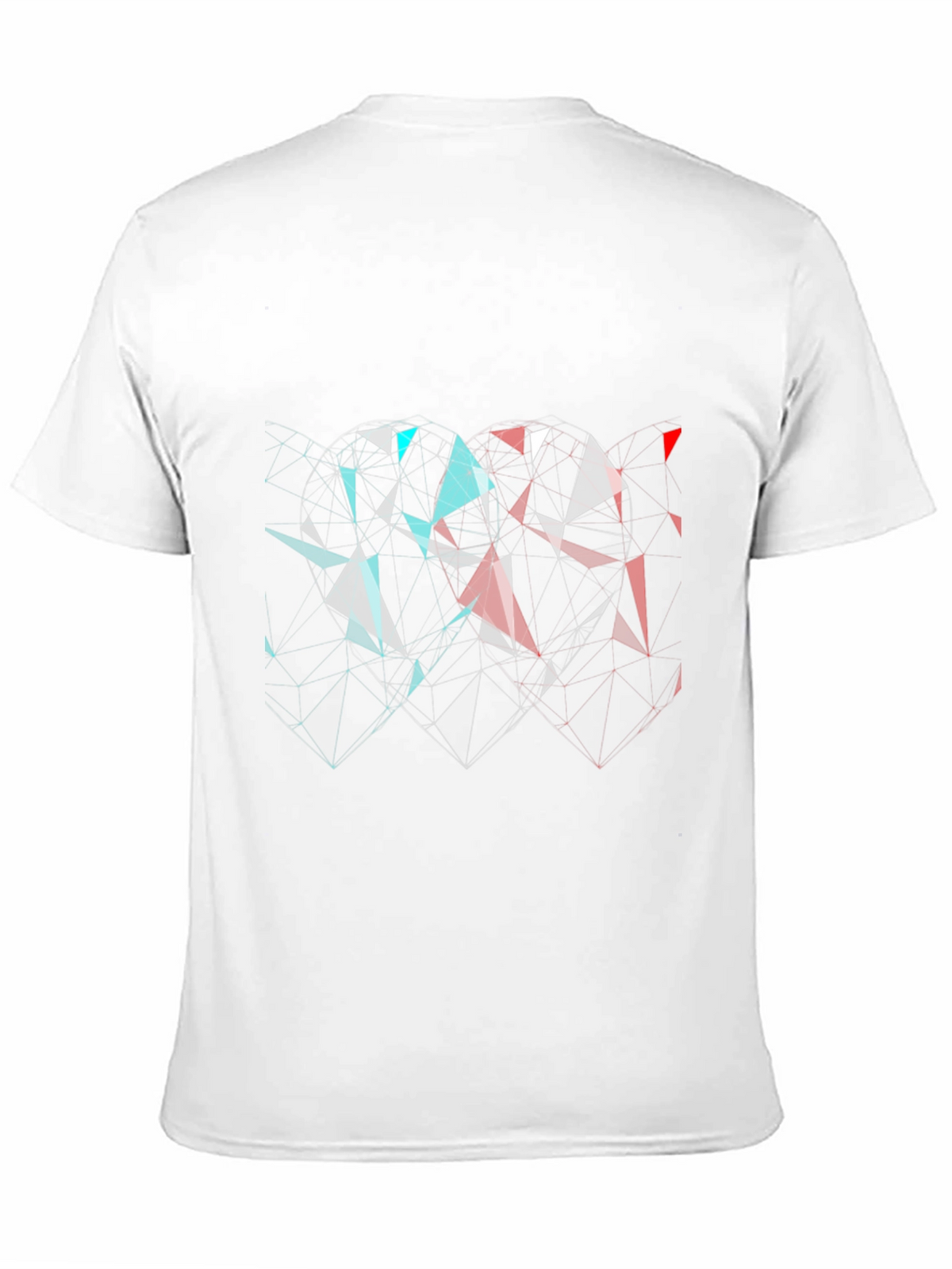 Geometric Heart Tee - Modern Graphic Print