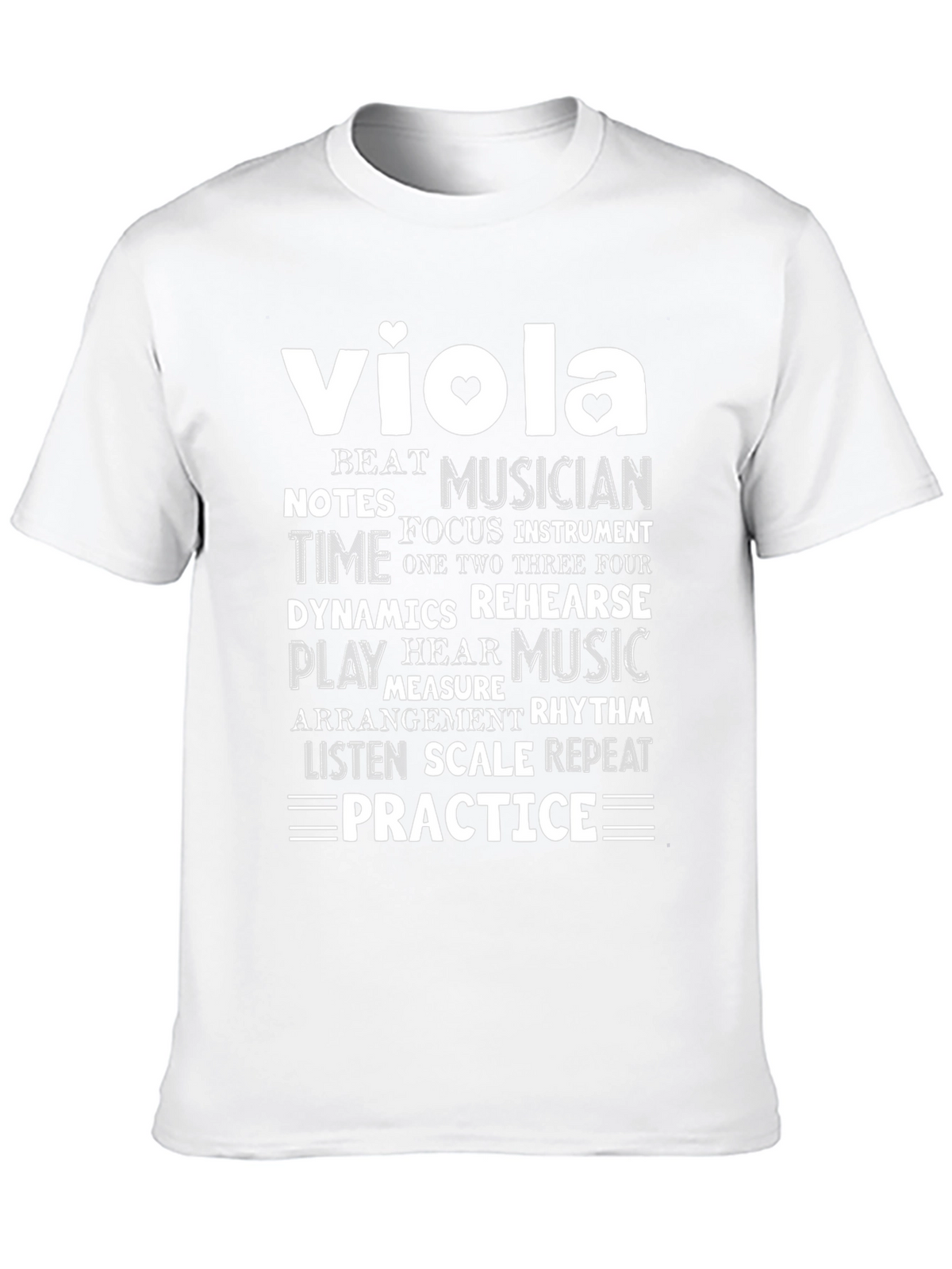 Viola Musician Word Art T-Shirt