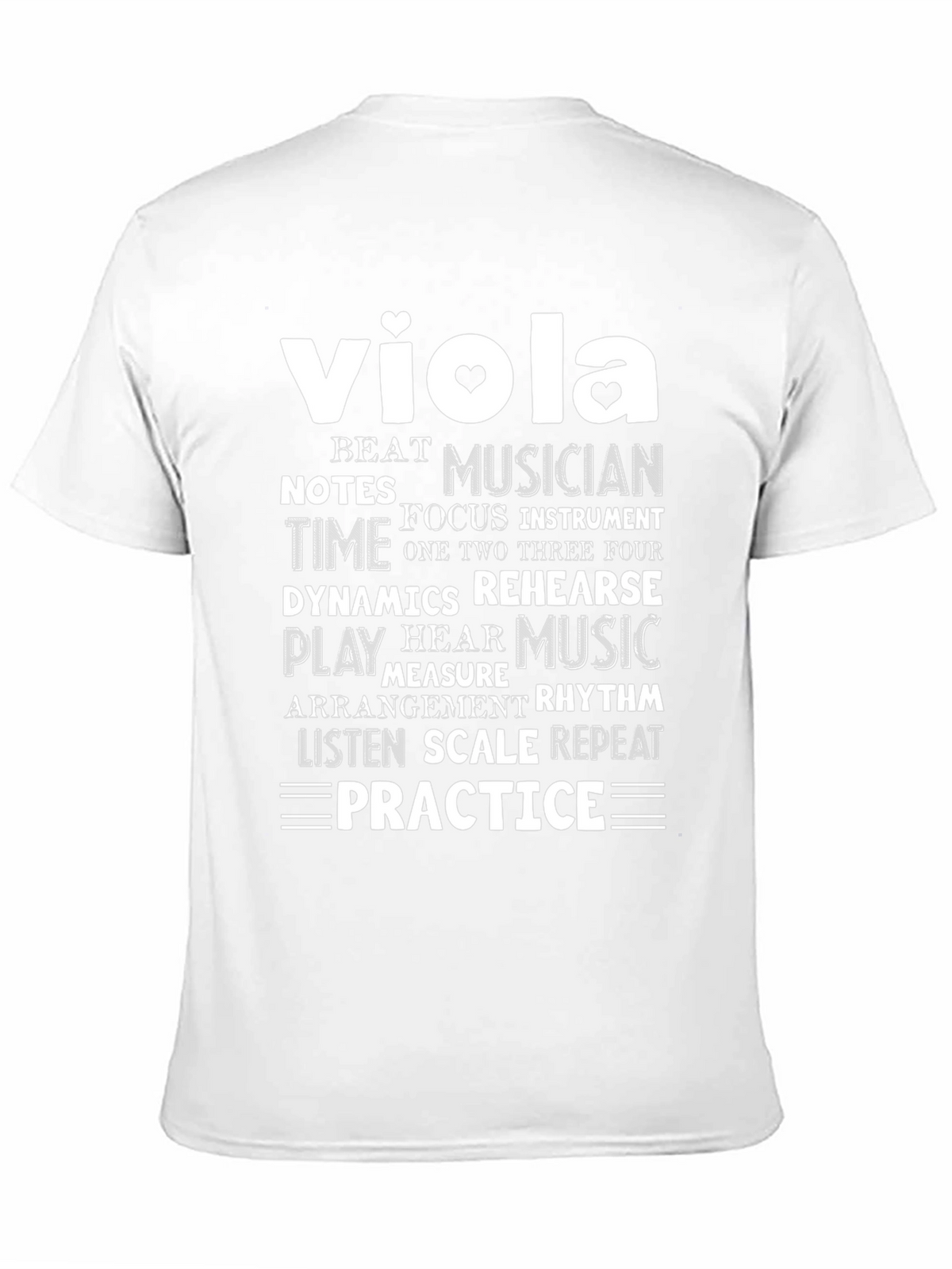 Viola Musician Word Art T-Shirt