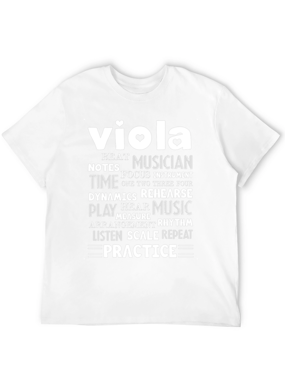 Viola Musician Word Art T-Shirt