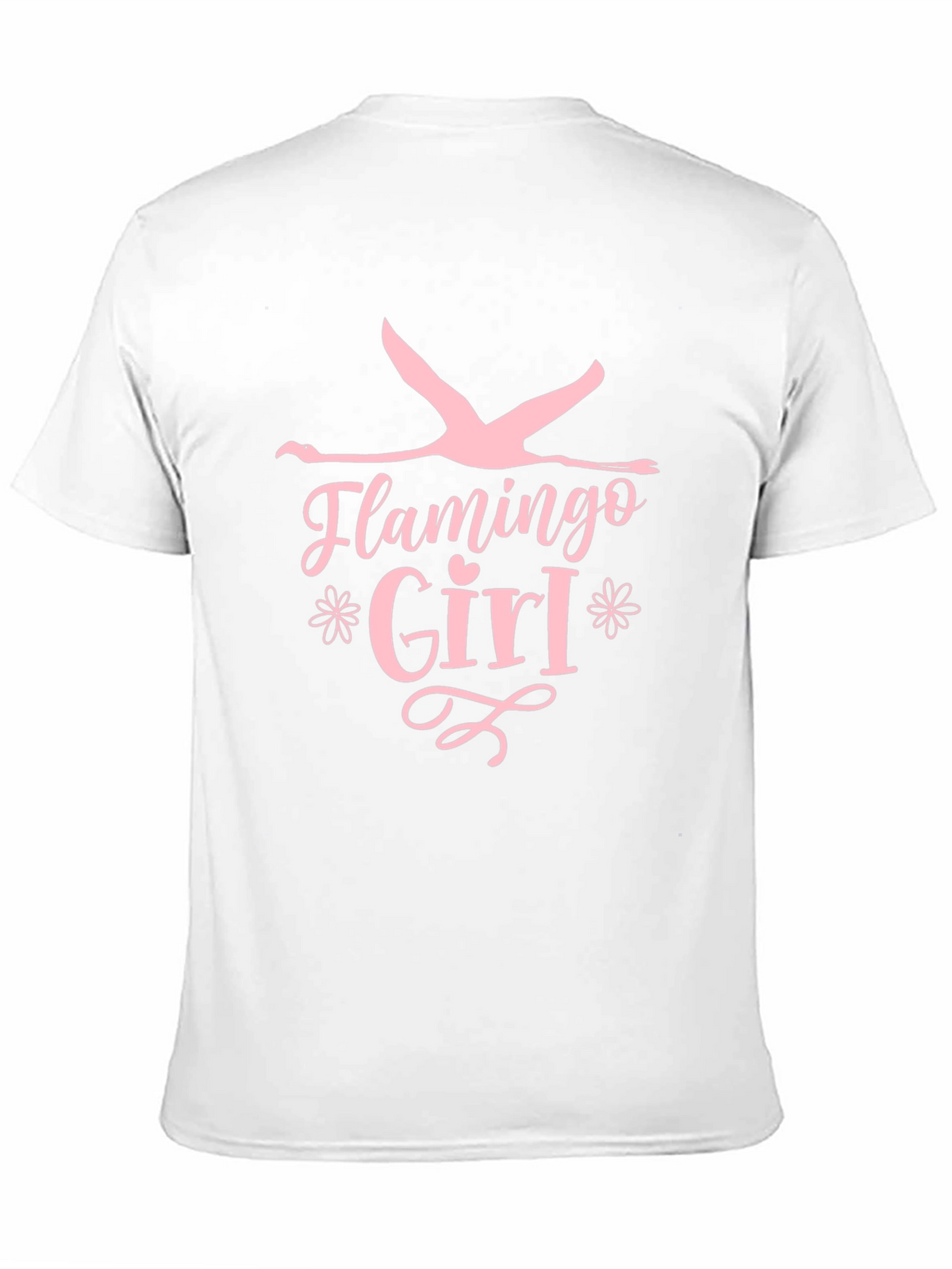 Flamingo Girl Black T-Shirt