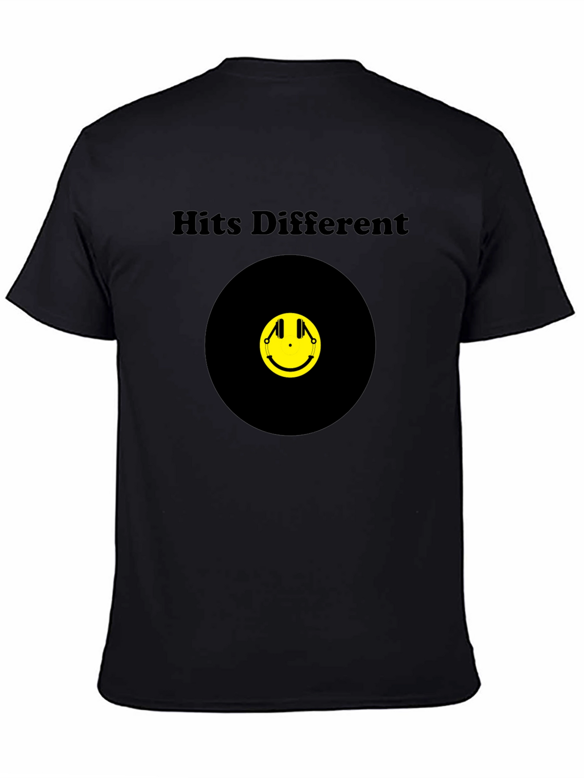 Hits Different Smiley Face Graphic Tee