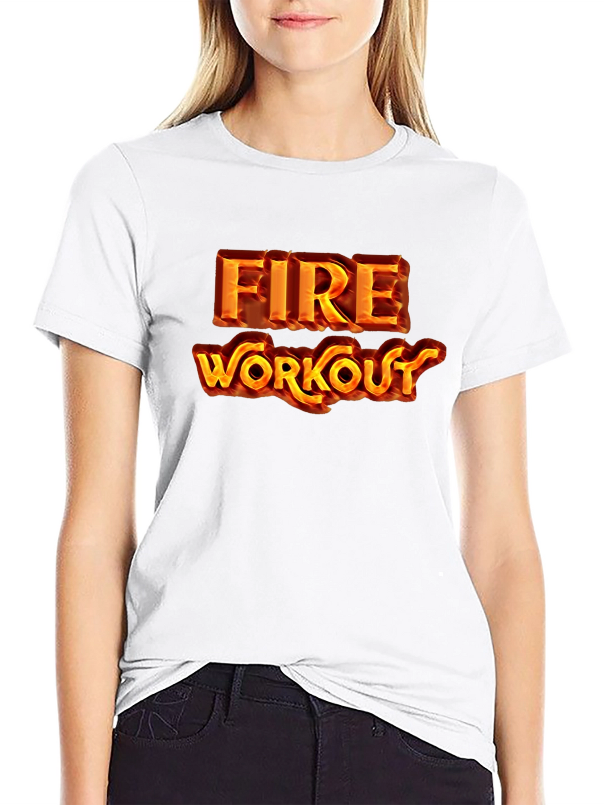 Fire Workout Graphic T-Shirt