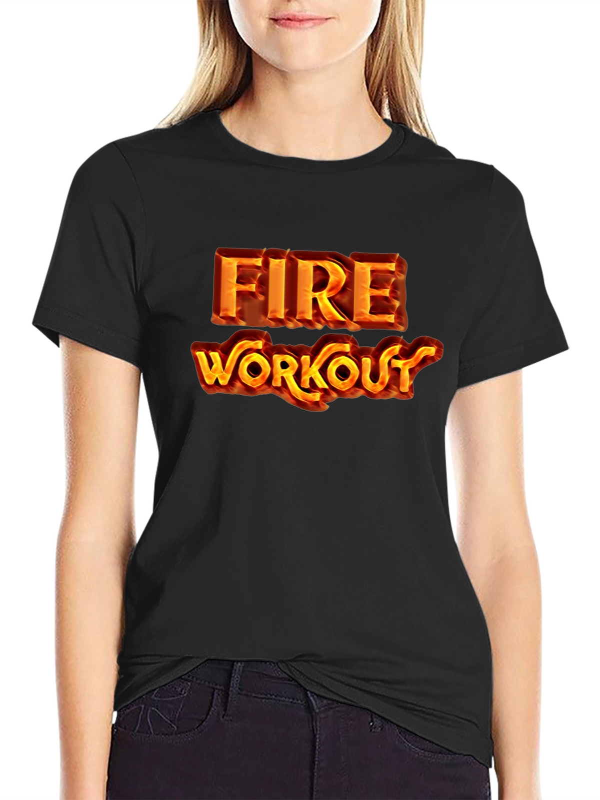 Fire Workout Graphic T-Shirt