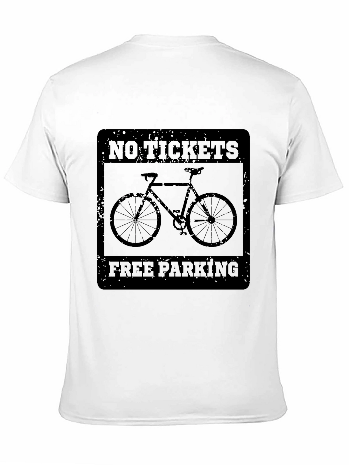 No Tickets Free Parking Bike Graphic Tee