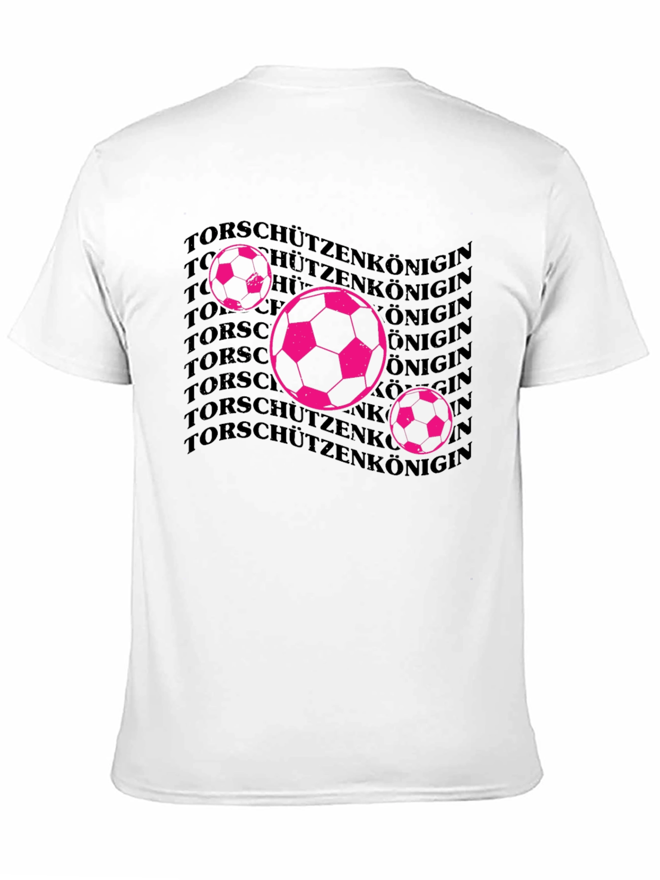Soccer Queen Graphic Tee - Black Cotton T-Shirt