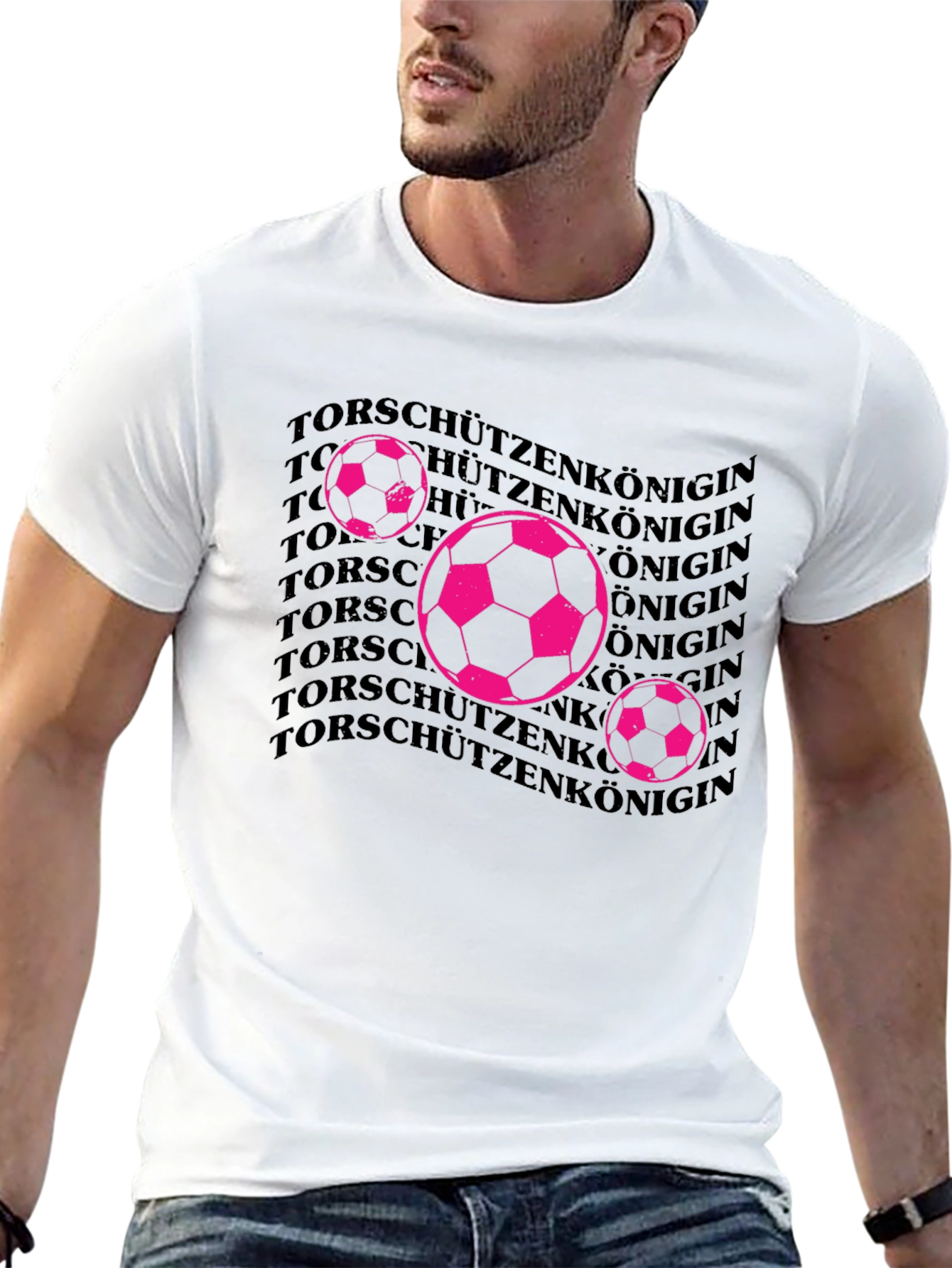 Soccer Queen Graphic Tee - Black Cotton T-Shirt
