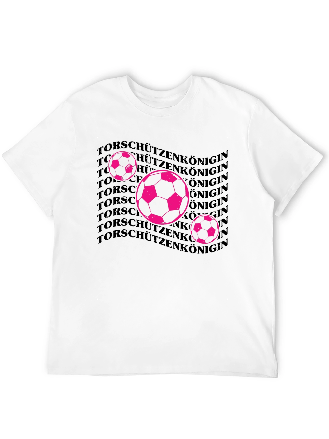 Soccer Queen Graphic Tee - Black Cotton T-Shirt