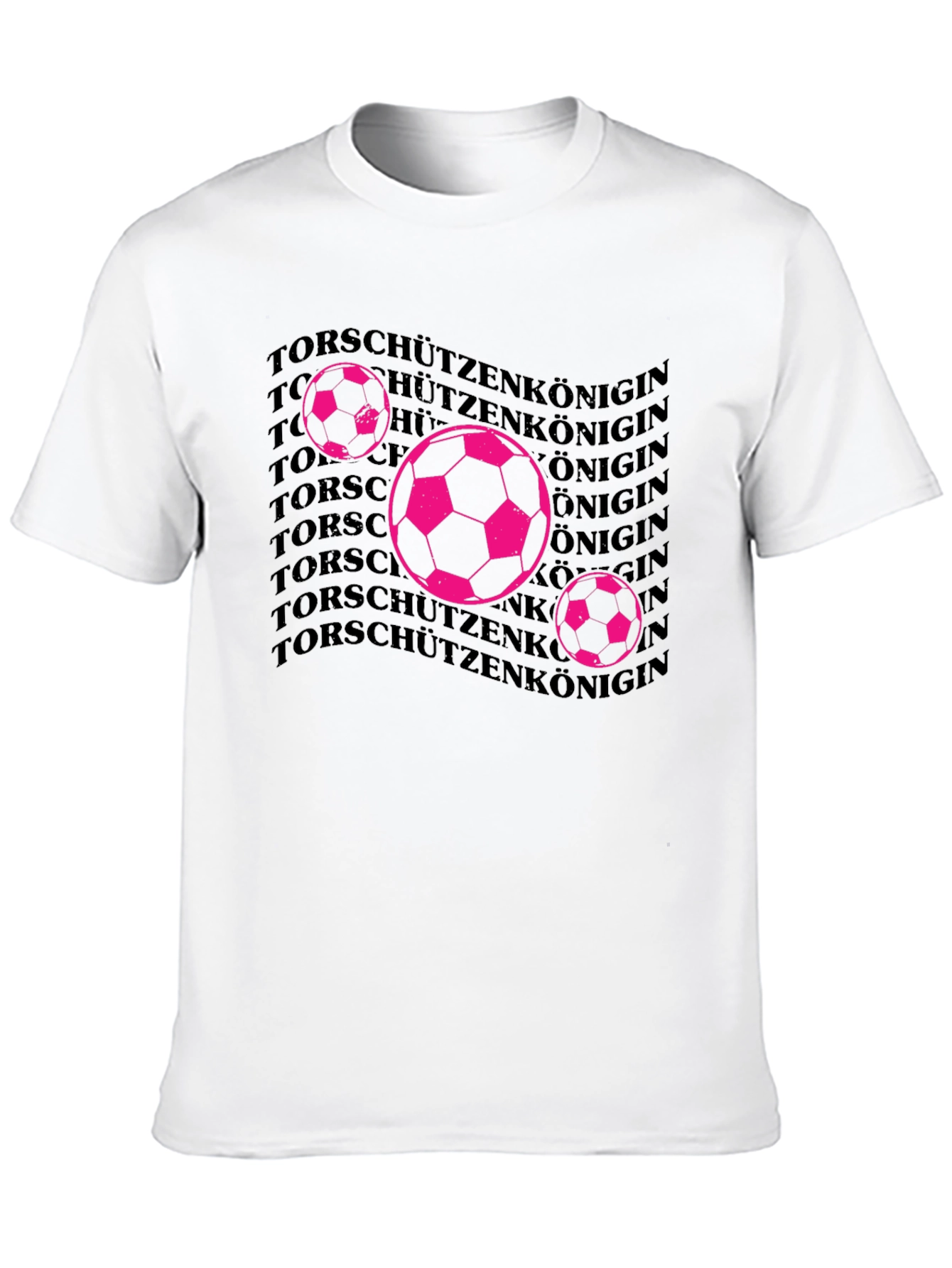 Soccer Queen Graphic Tee - Black Cotton T-Shirt