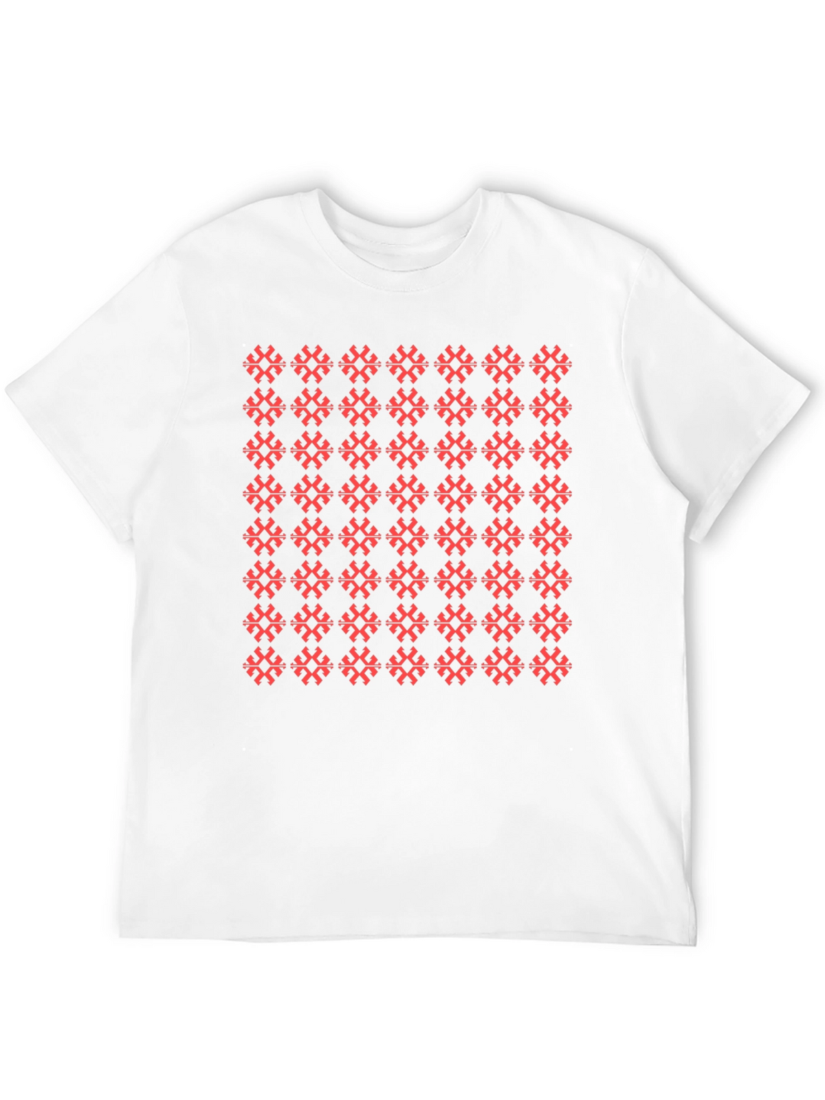 Patterned Black T-Shirt