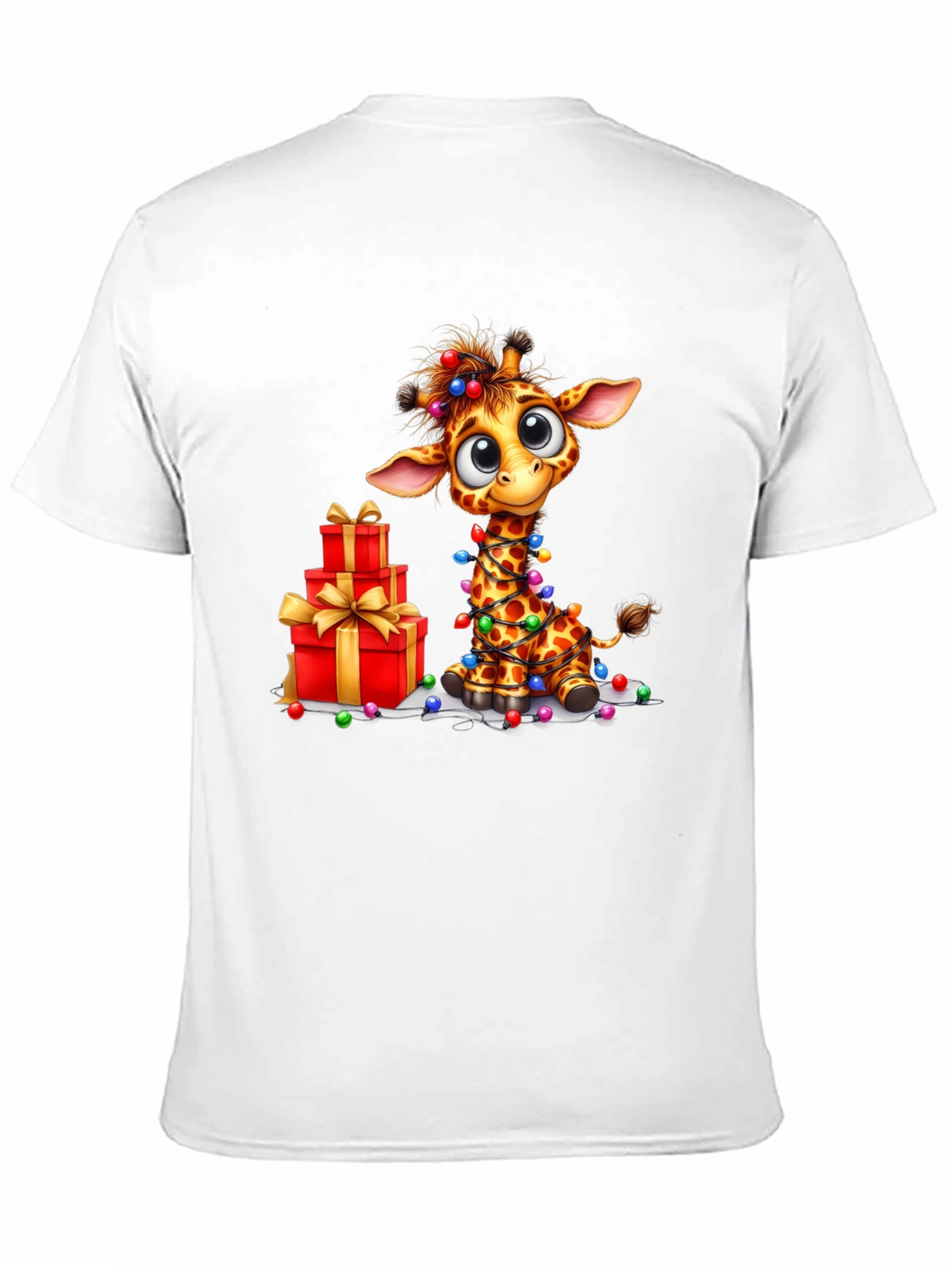 Festive Giraffe Christmas T-Shirt