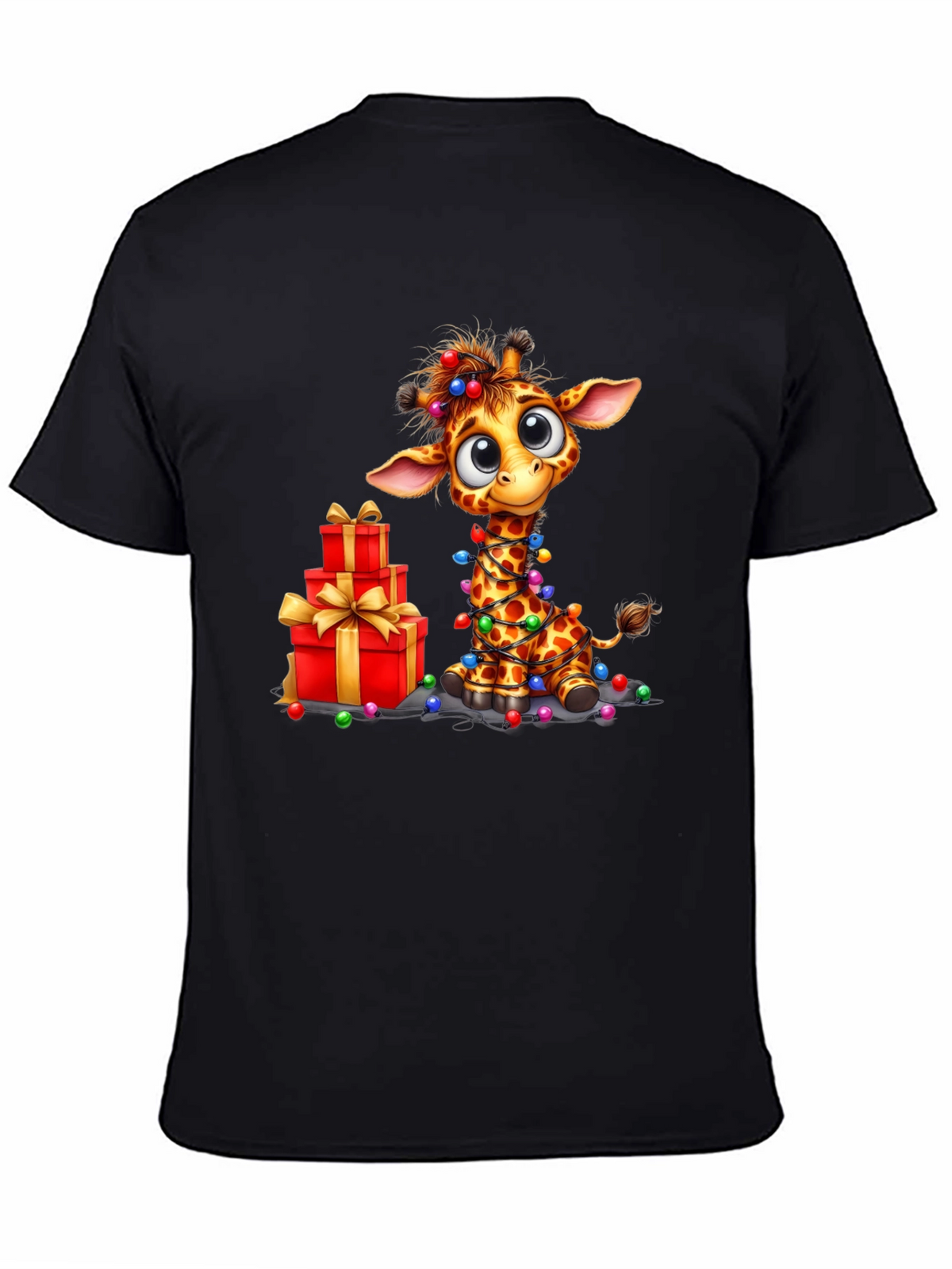 Festive Giraffe Christmas T-Shirt