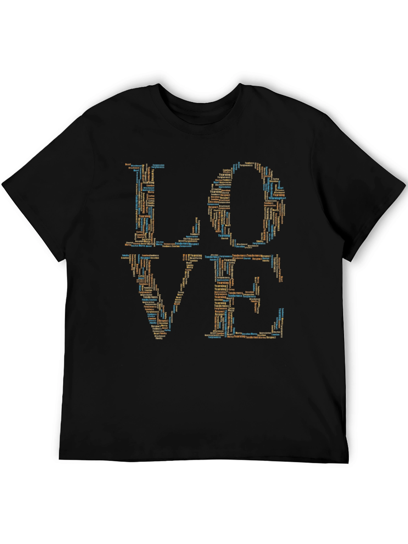 Word Art Love Graphic T-Shirt