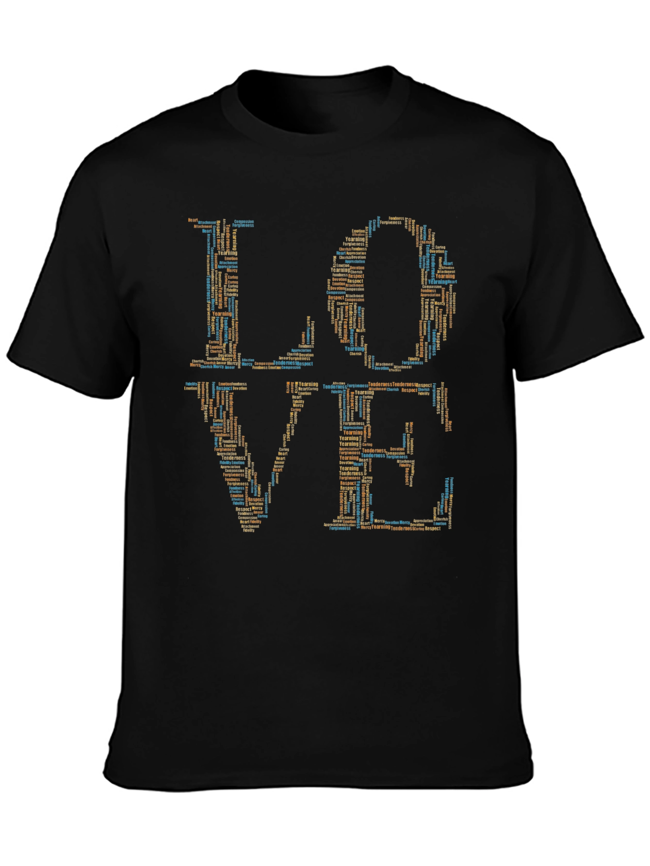 Word Art Love Graphic T-Shirt