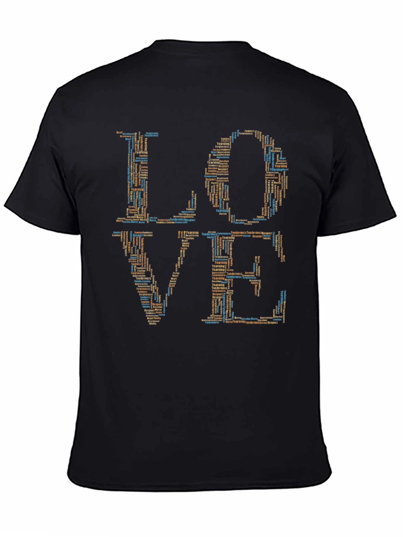 Word Art Love Graphic T-Shirt