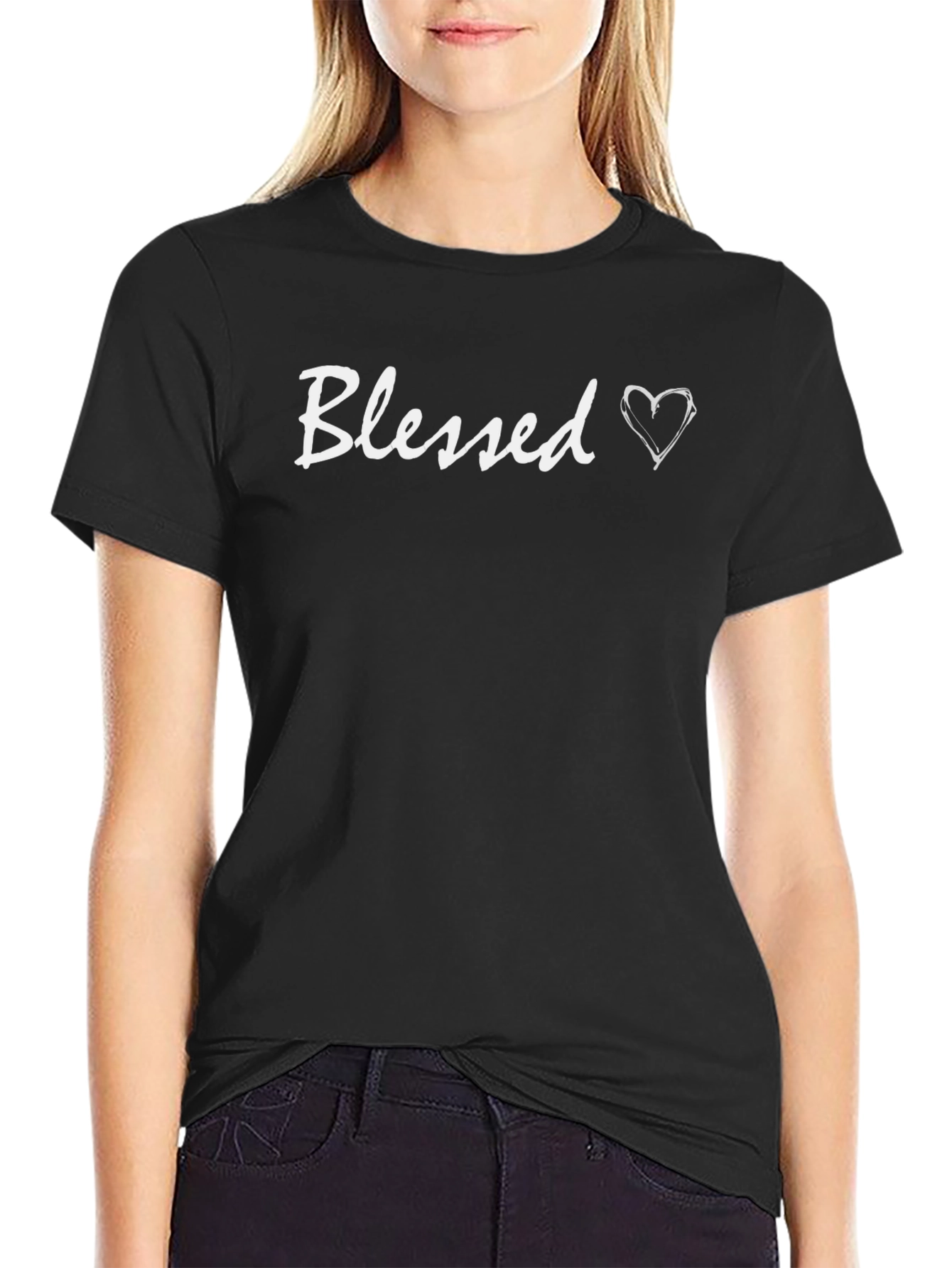 Blessed Heart Graphic T-Shirt - Casual Comfort
