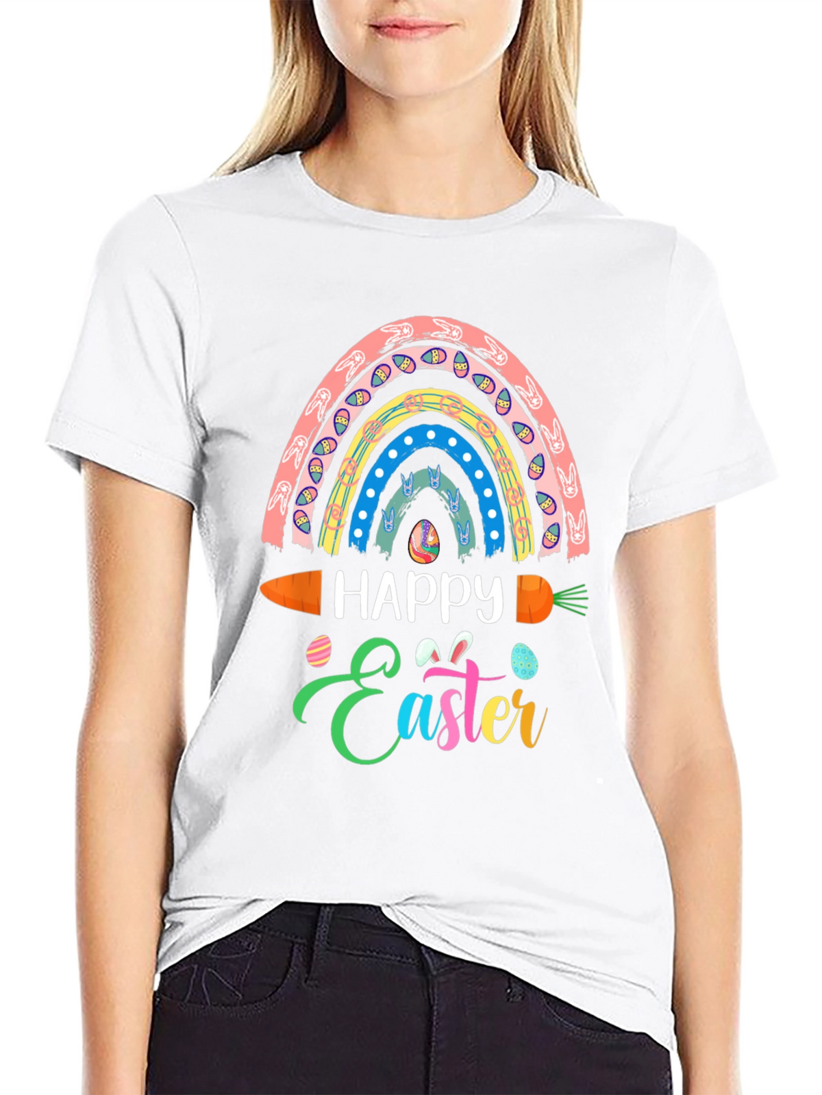 Happy Easter Rainbow Carrot T-Shirt