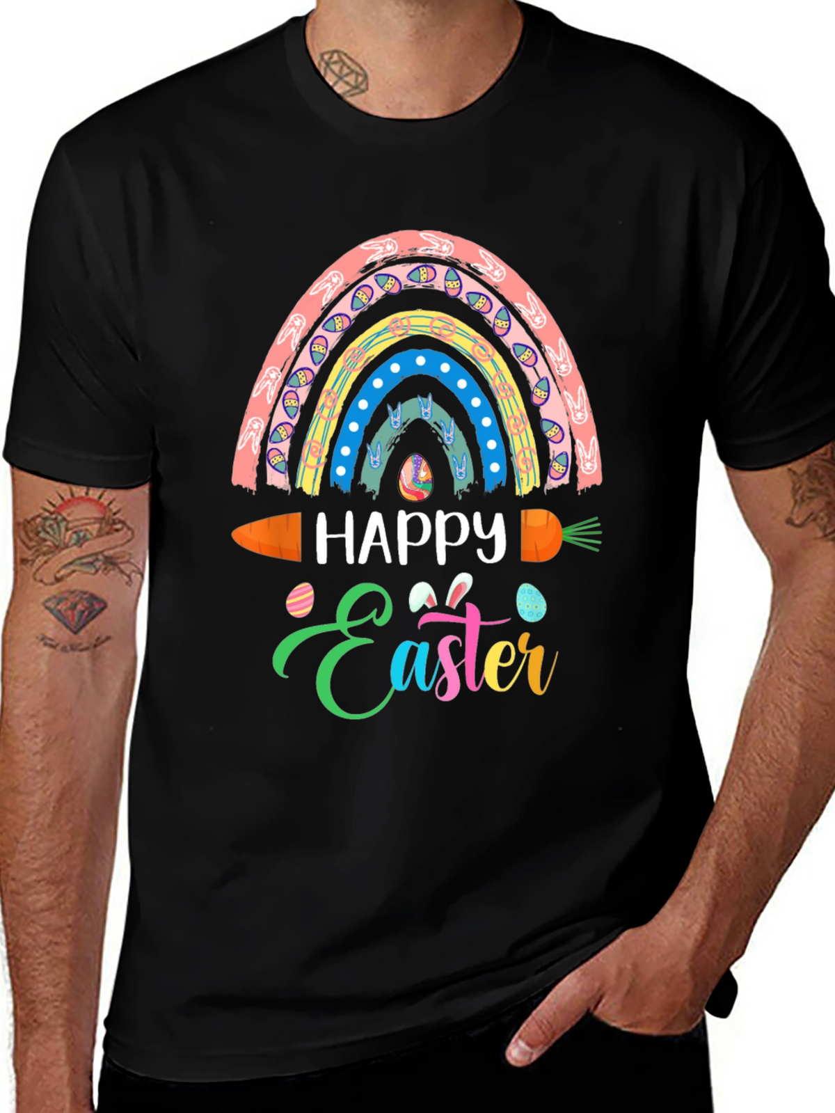 Happy Easter Rainbow Carrot T-Shirt