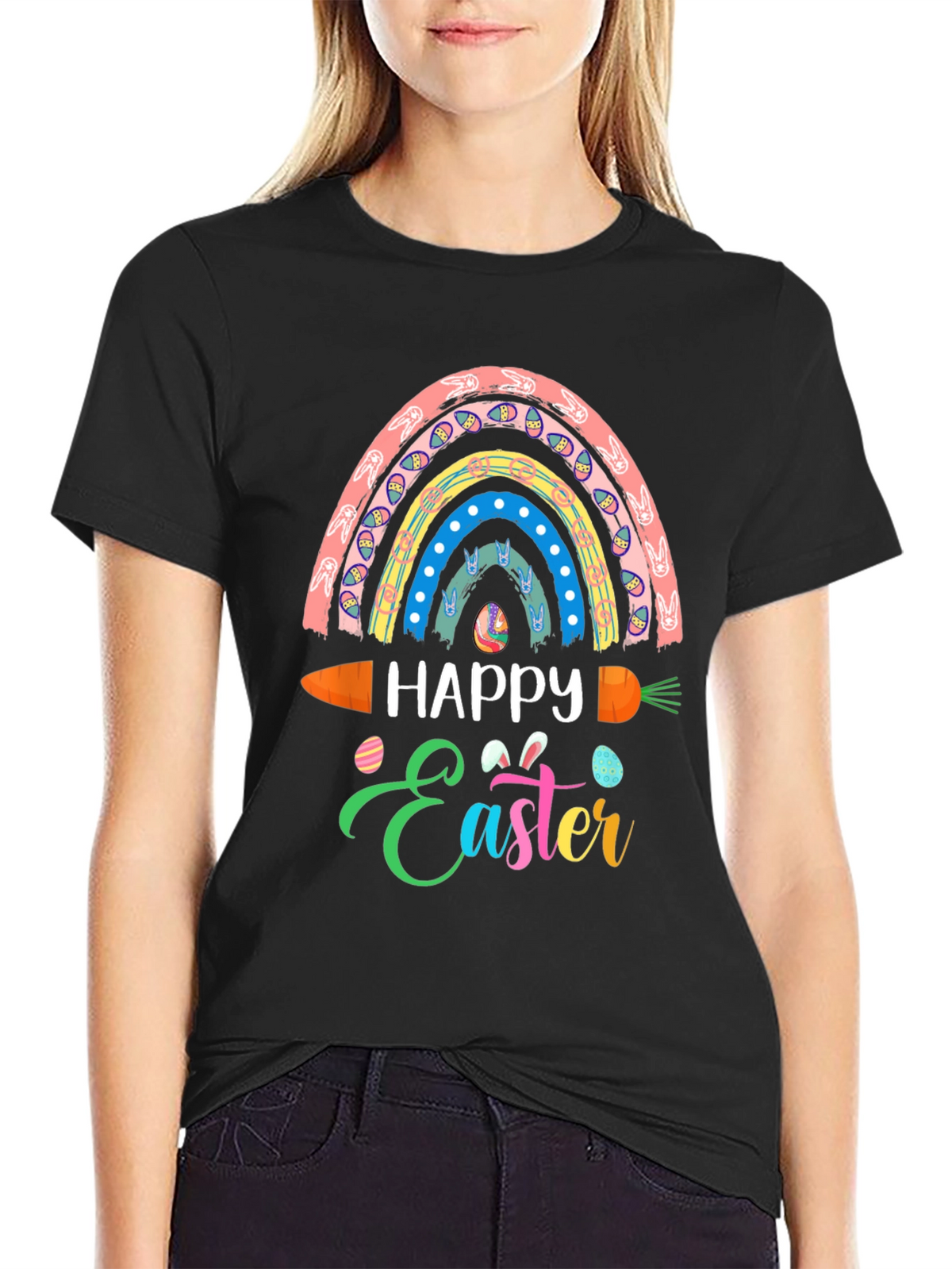 Happy Easter Rainbow Carrot T-Shirt