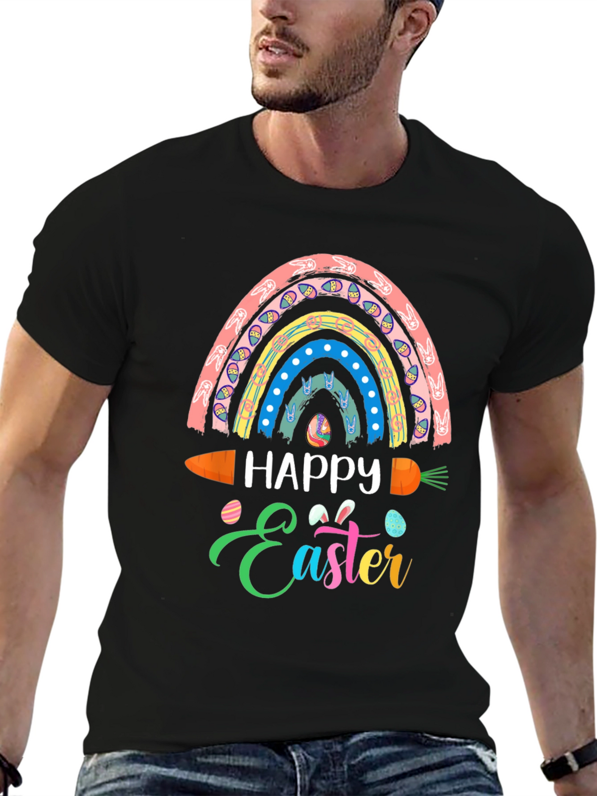 Happy Easter Rainbow Carrot T-Shirt