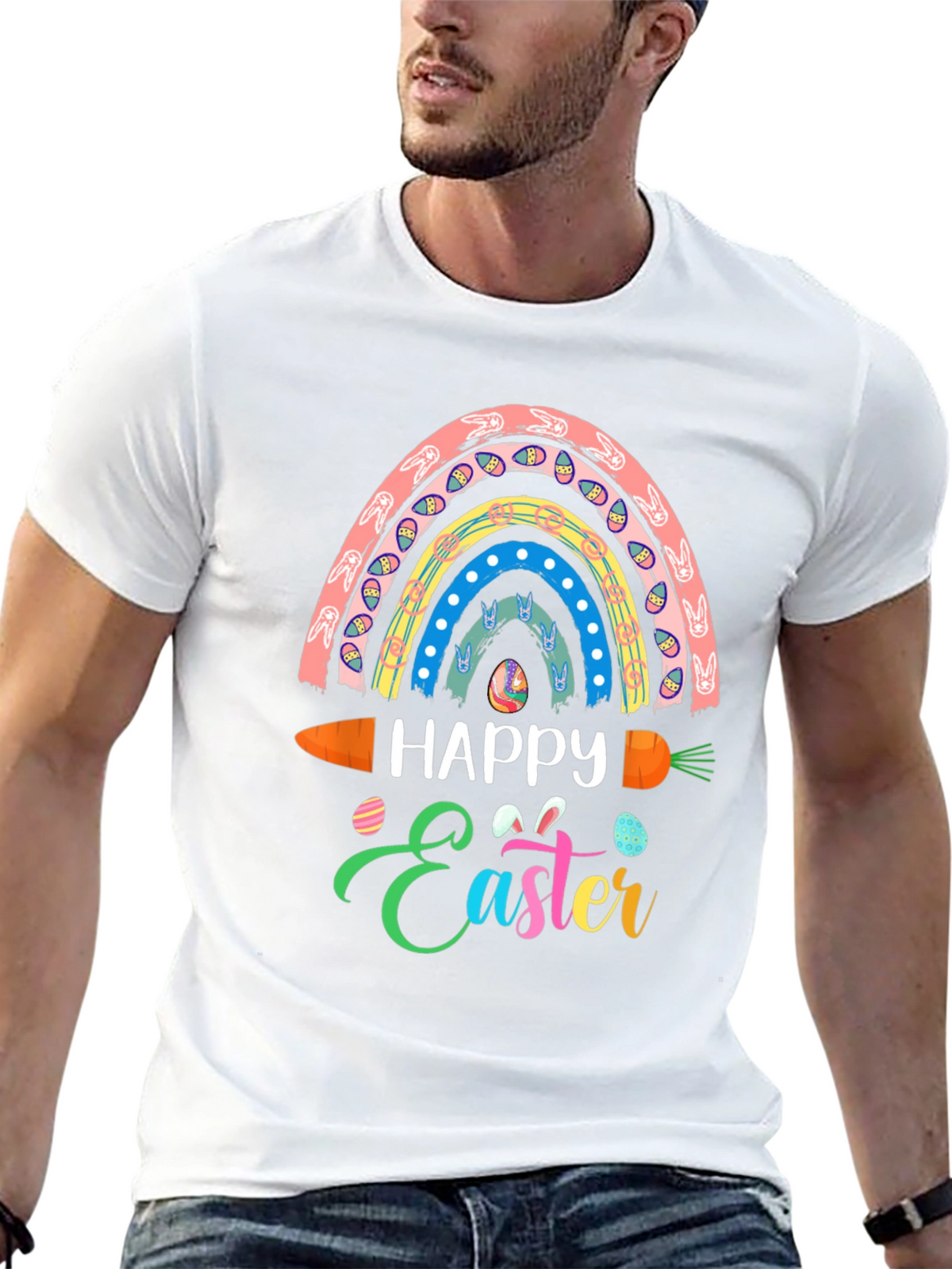 Happy Easter Rainbow Carrot T-Shirt