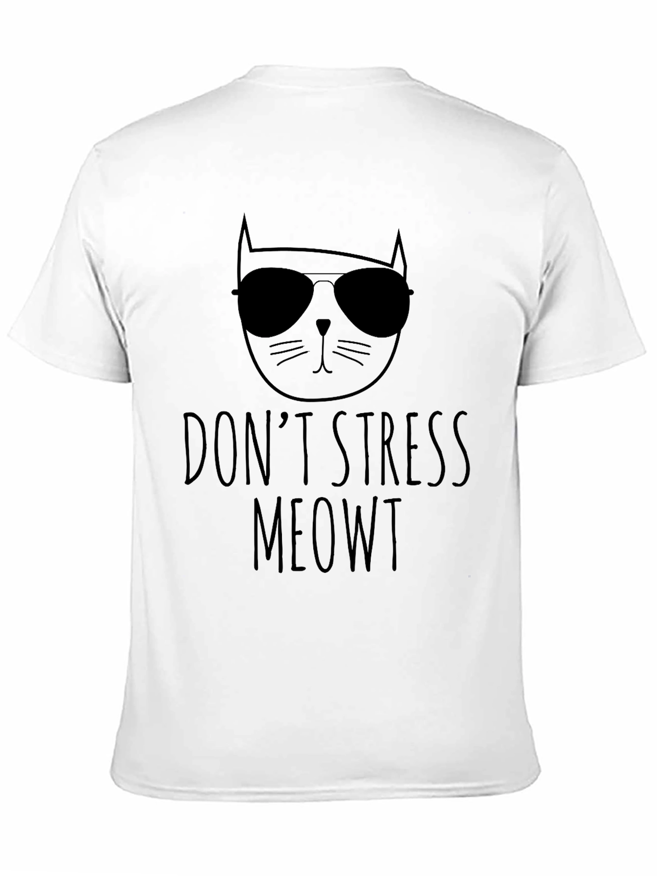 Dont Stress Meowt Black T-Shirt
