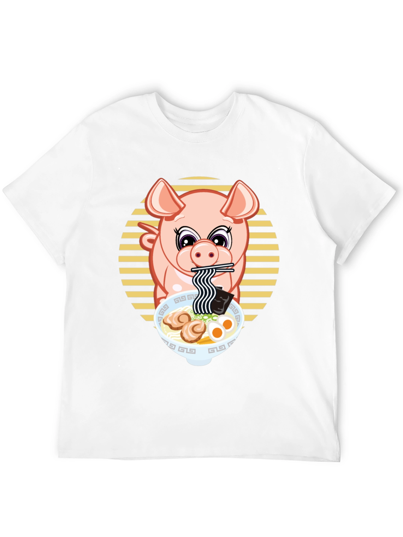 Pig Ramen T-Shirt - Cute Anime Style Tee