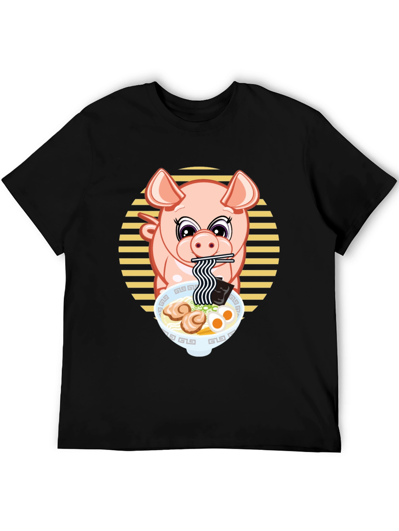 Pig Ramen T-Shirt - Cute Anime Style Tee