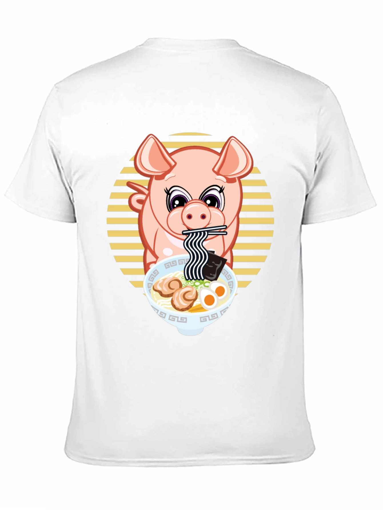 Pig Ramen T-Shirt - Cute Anime Style Tee