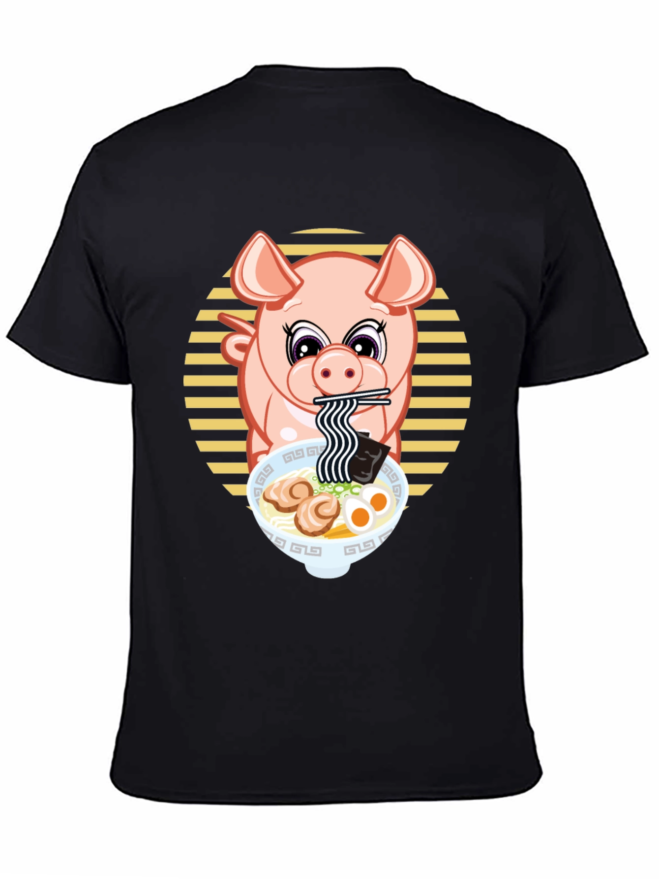 Pig Ramen T-Shirt - Cute Anime Style Tee