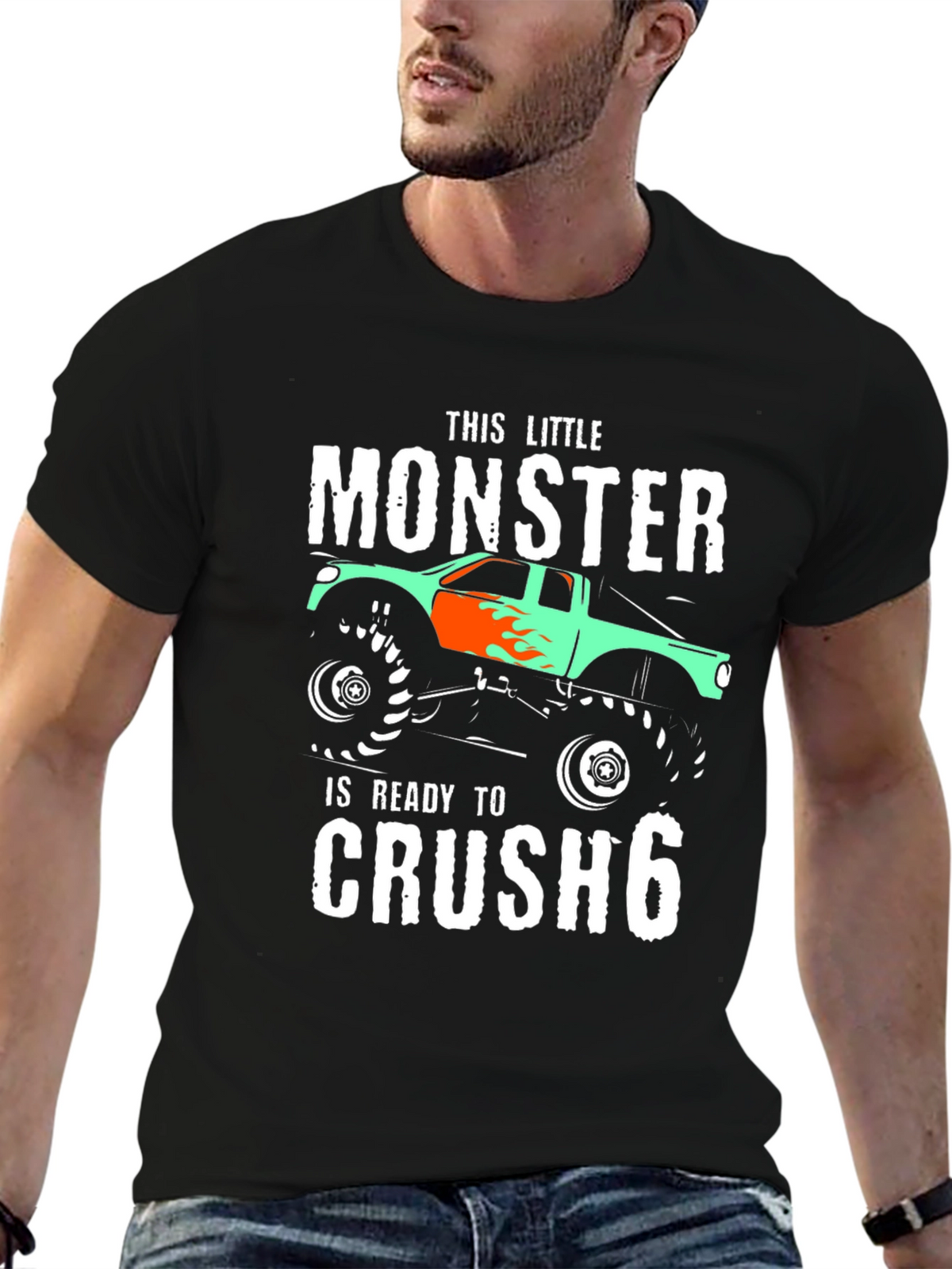 Monster Truck Birthday T-Shirt - Ready to Crush 6