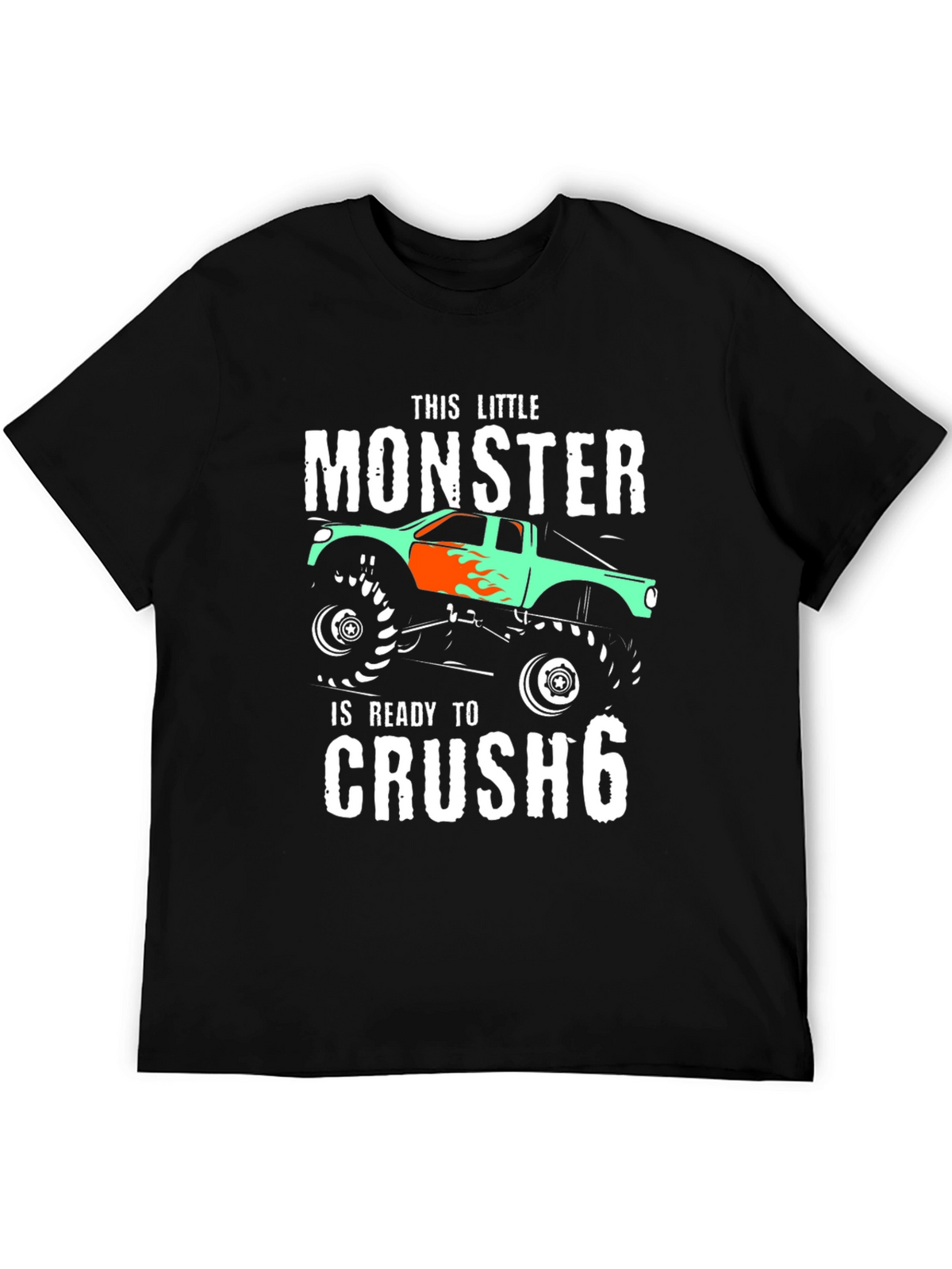 Monster Truck Birthday T-Shirt - Ready to Crush 6